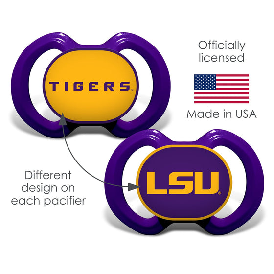 LSU Tigers - Pacifier 2-Pack - 757 Sports Collectibles