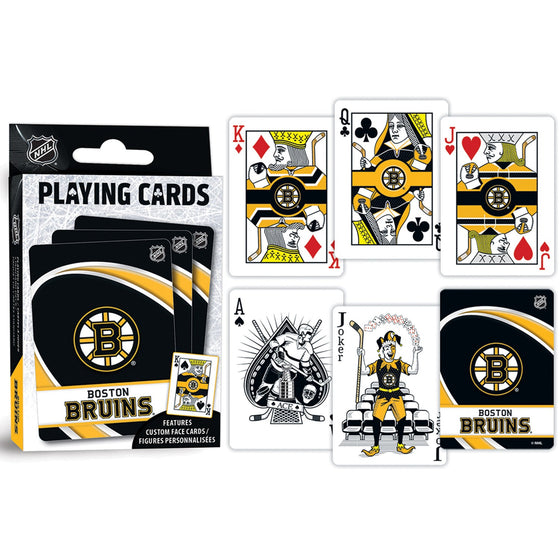 Boston Bruins Playing Cards - 54 Card Deck - 757 Sports Collectibles