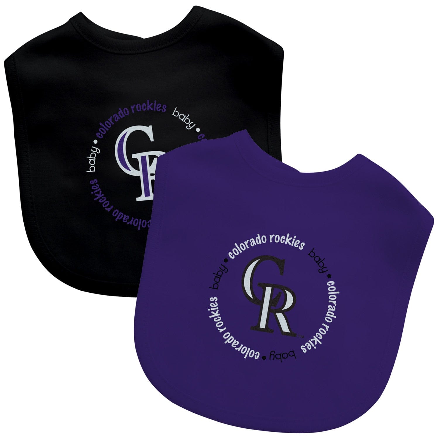 Colorado Rockies Baby Bibs 2-Pack - Purple & Black - Sports Gifts, Sports Memorabilia, Sports Collectibles, Fan Shop