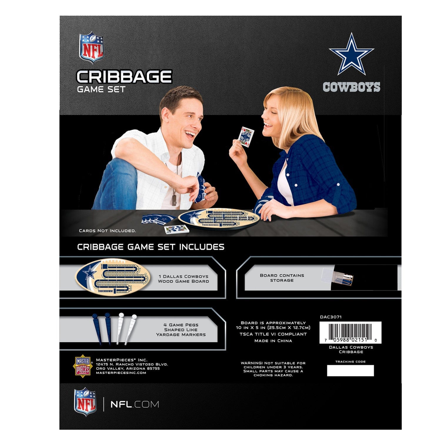 Dallas Cowboys Cribbage Board Game