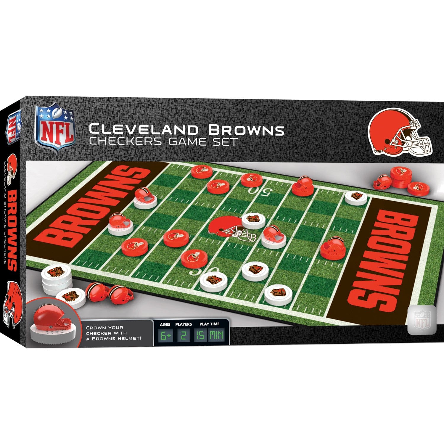 Cleveland Browns Checkers Set - Sports Gifts, Sports Memorabilia, Sports Collectibles, Fan Shop