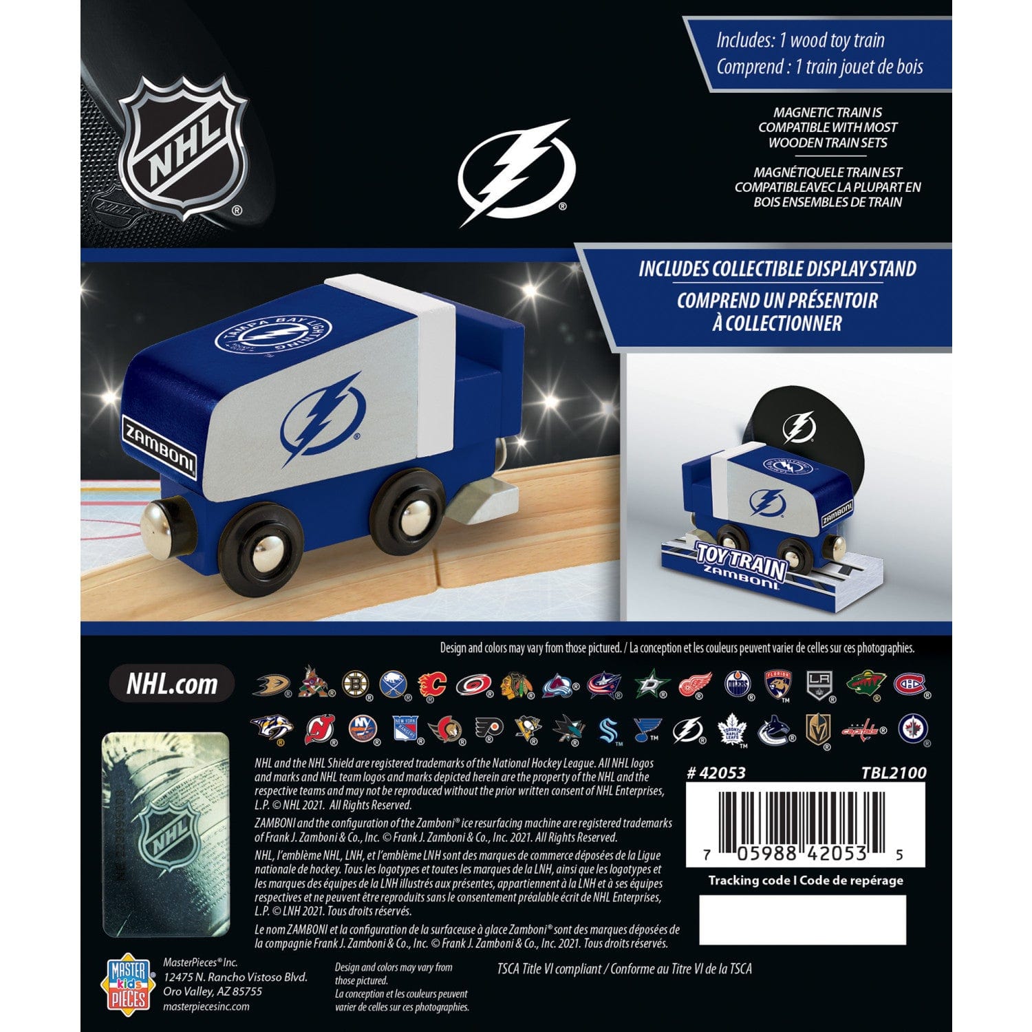 Tampa Bay Lightning Toy Train Engine - Sports Gifts, Sports Memorabilia, Sports Collectibles, Fan Shop