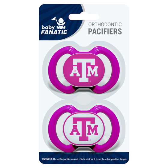 Texas A&M Aggies - Pink Pacifier 2-Pack - 757 Sports Collectibles