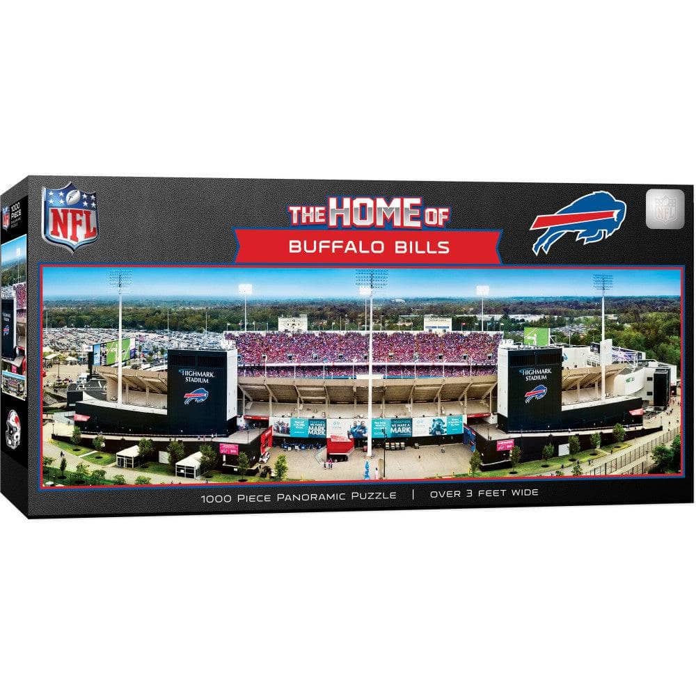 Buffalo Bills Stadium View 1000-Piece Panoramic Jigsaw Puzzle - Sports Gifts, Sports Memorabilia, Sports Collectibles, Fan Shop
