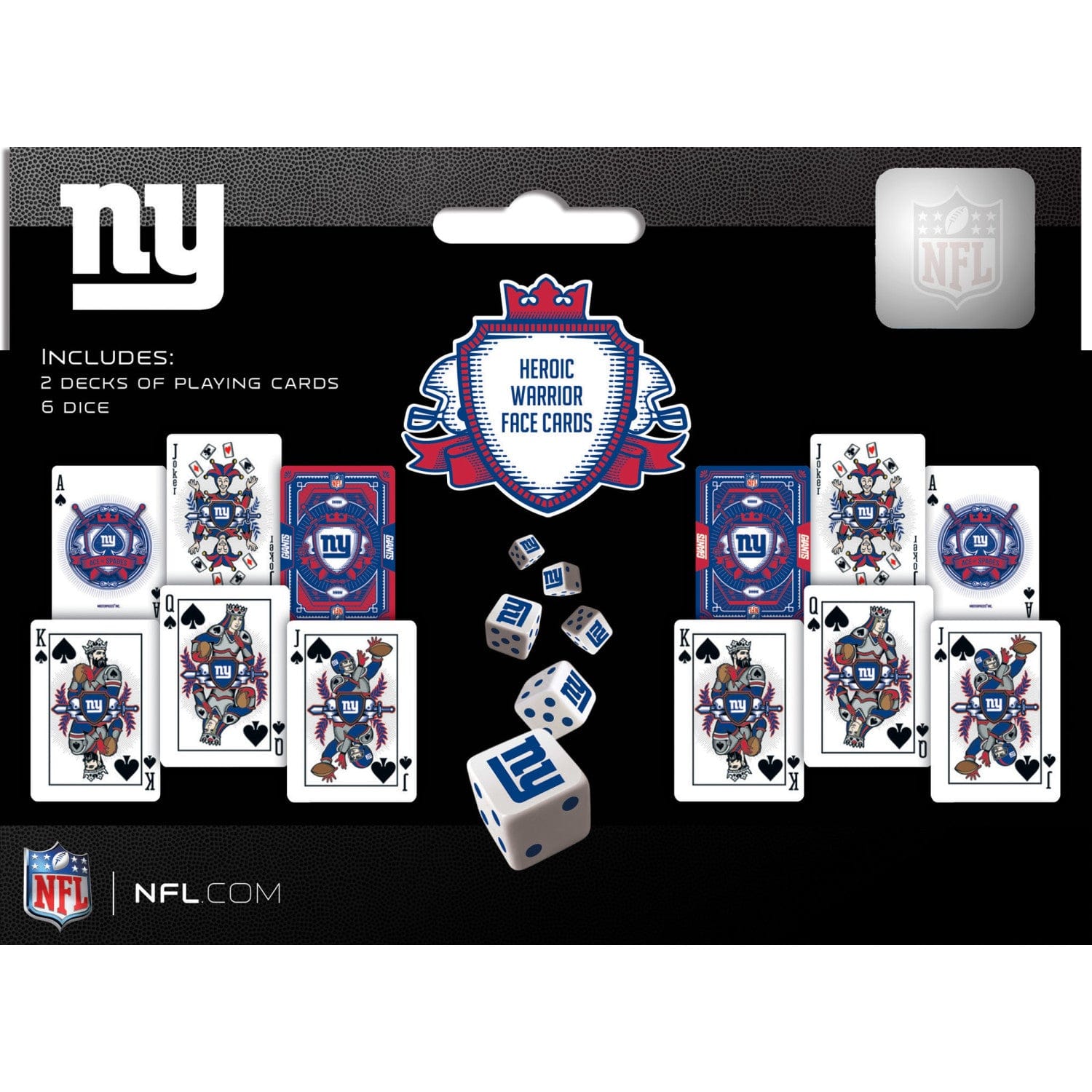 New York Giants 2-Pack Playing Cards & Dice Set - Sports Gifts, Sports Memorabilia, Sports Collectibles, Fan Shop