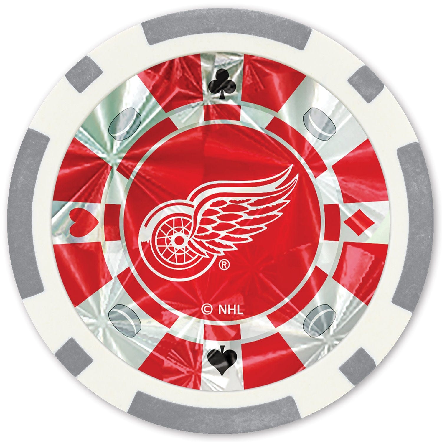 Detroit Red Wings 20-Piece Poker Chip Set - Sports Gifts, Sports Memorabilia, Sports Collectibles, Fan Shop