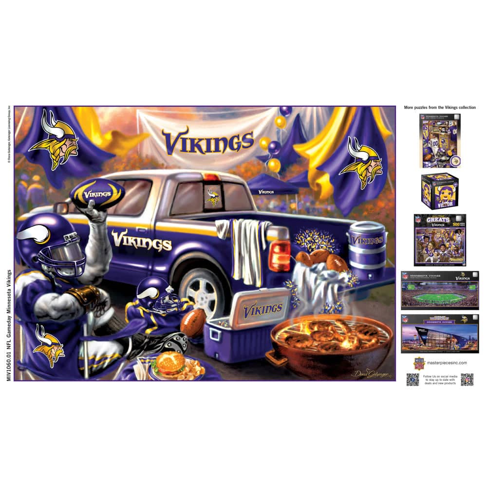 Minnesota Vikings Gameday 1000 Piece Jigsaw Puzzle