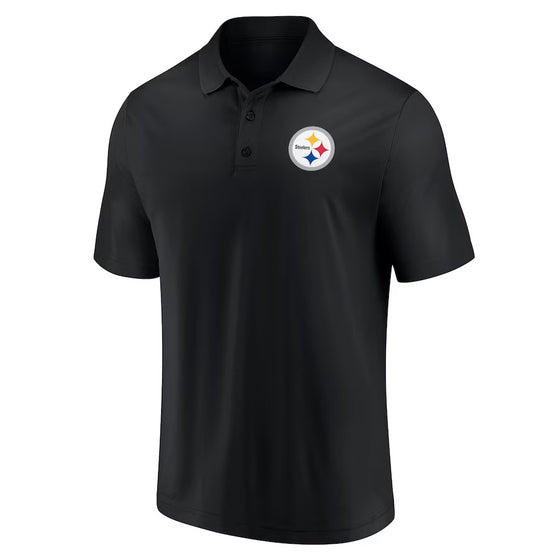 Pittsburgh Steelers Fanatics Branded Polo Shirt- Blk - 757 Sports Collectibles