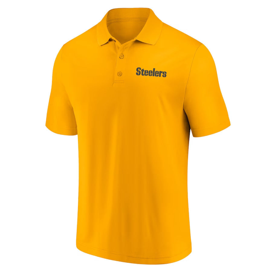 Pittsburgh Steelers Fanatics Branded Polo Shirt- Gold - 757 Sports Collectibles
