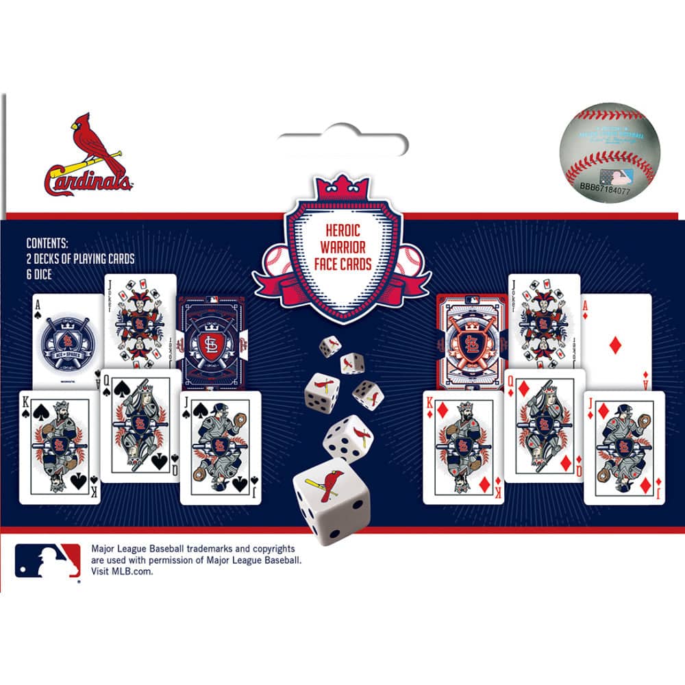 St. Louis Cardinals 2-Pack Playing Cards and Dice Set - Sports Gifts, Sports Memorabilia, Sports Collectibles, Fan Shop
