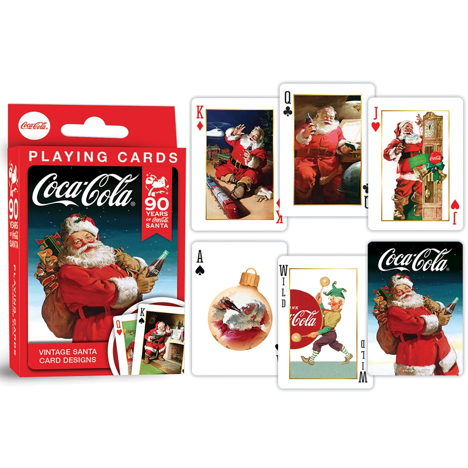 Coca-Cola Vintage Santa Playing Cards - 54 Card Deck - 757 Sports Collectibles