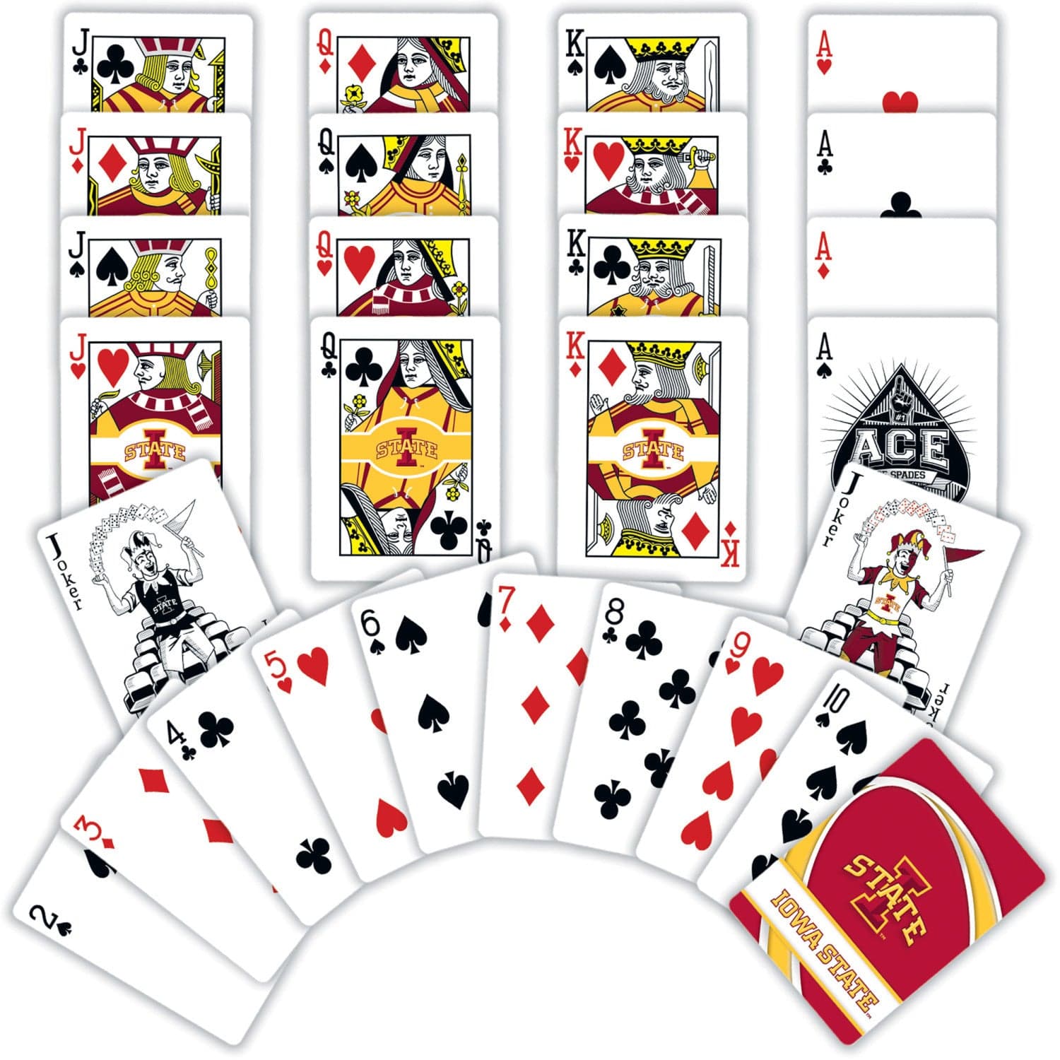 Iowa State Cyclones 54-Card Playing Deck - Sports Gifts, Sports Memorabilia, Sports Collectibles, Fan Shop
