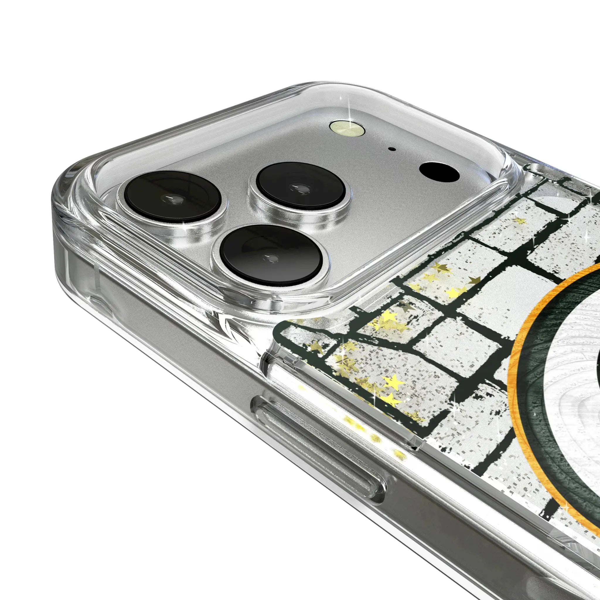 Green Bay Packers Brick Glitter Phone Case for Apple iPhone