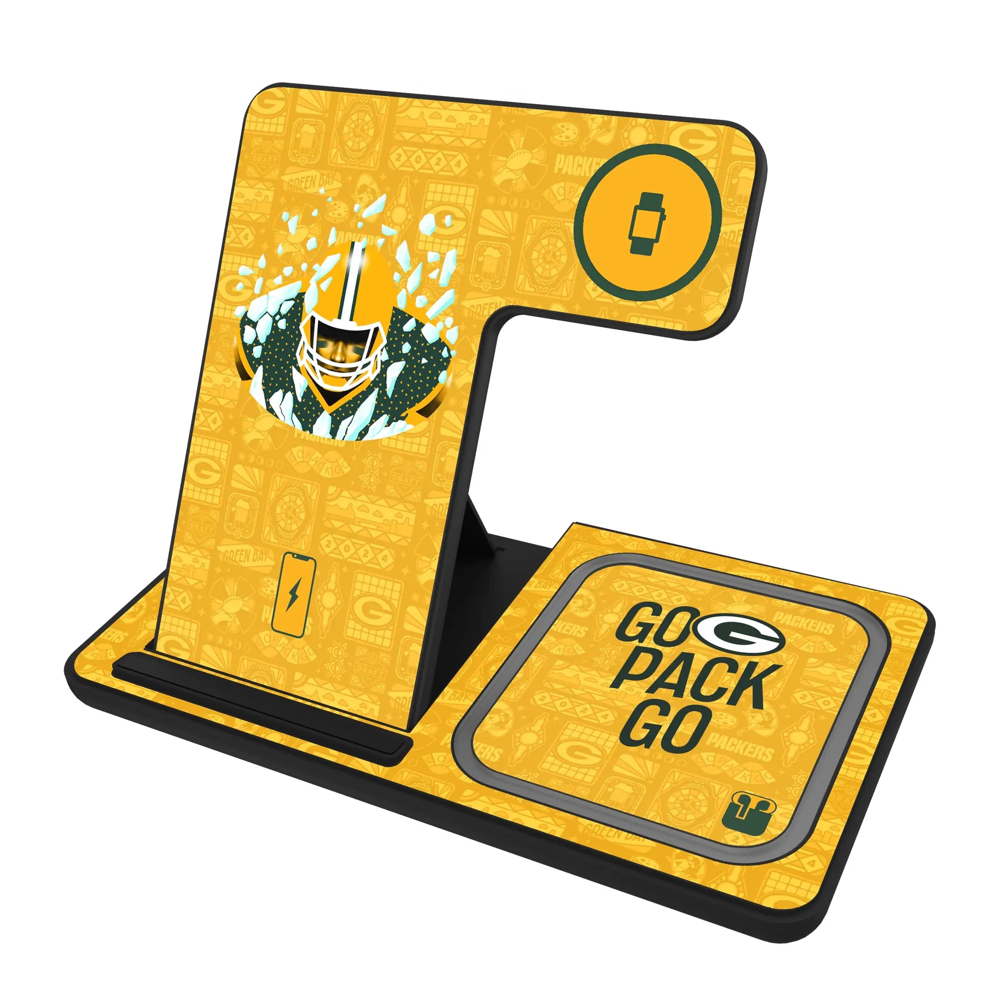 Green Bay Packers 2024 Illustrated Limited Edition 3 in 1 Charging Station