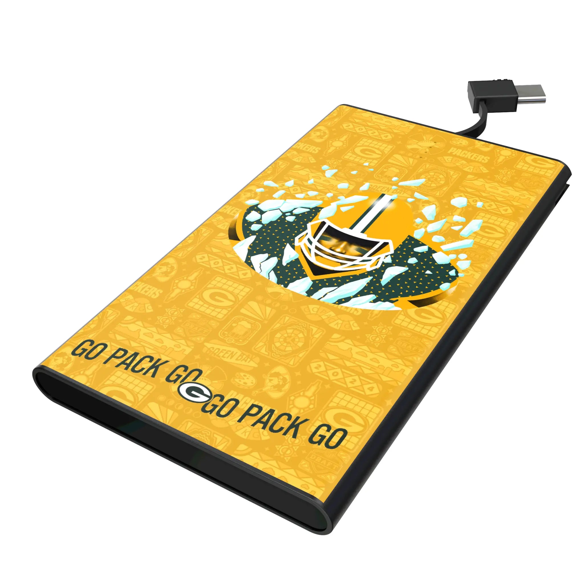 Green Bay Packers Deco 5000mAh Flat Powerbank