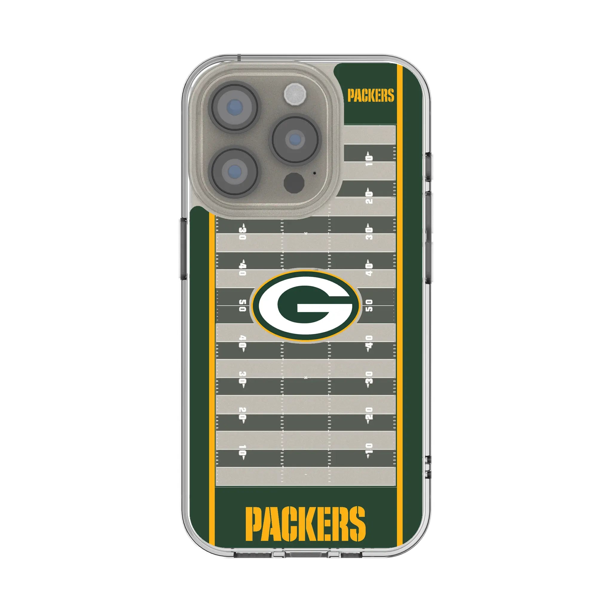 Green Bay Packers Field Clear Phone Case for Apple iPhone