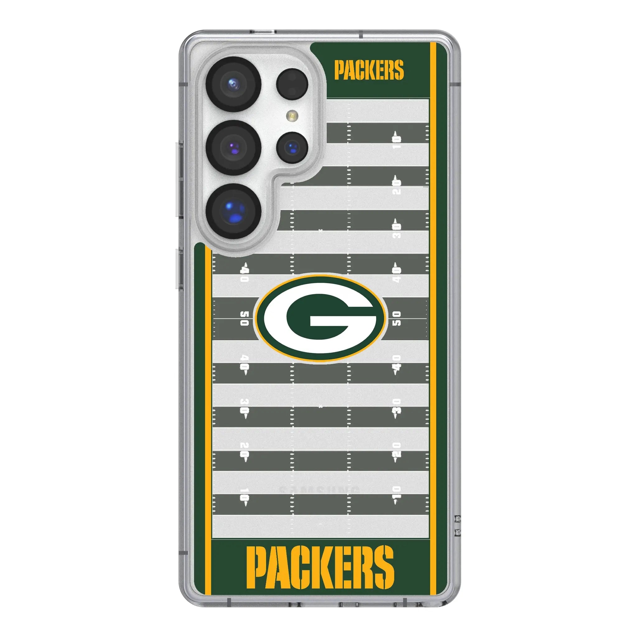 Green Bay Packers Field Clear Phone Case for Samsung Galaxy
