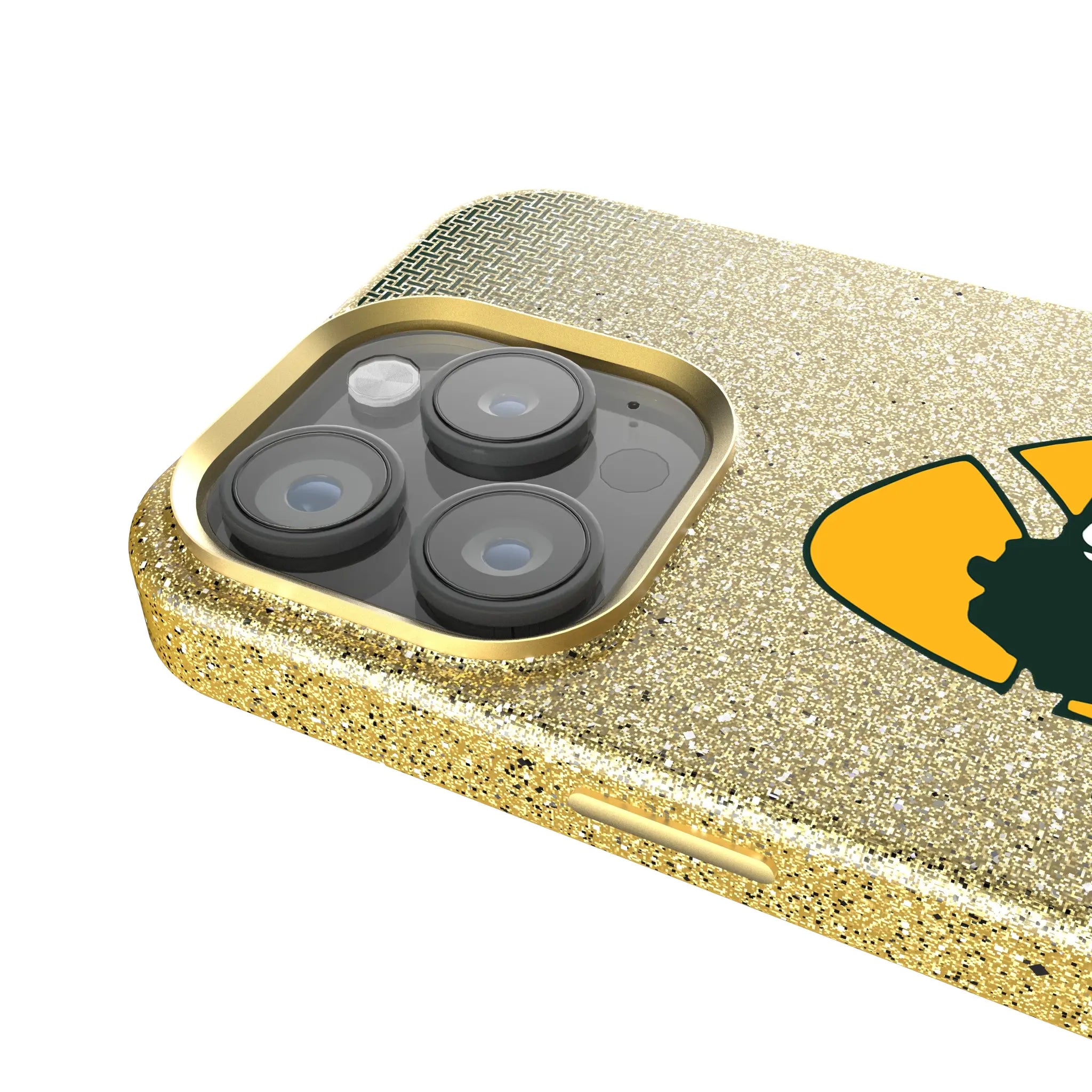 Green Bay Packers Historic Collection Linen Bling Phone Case for Apple iPhone