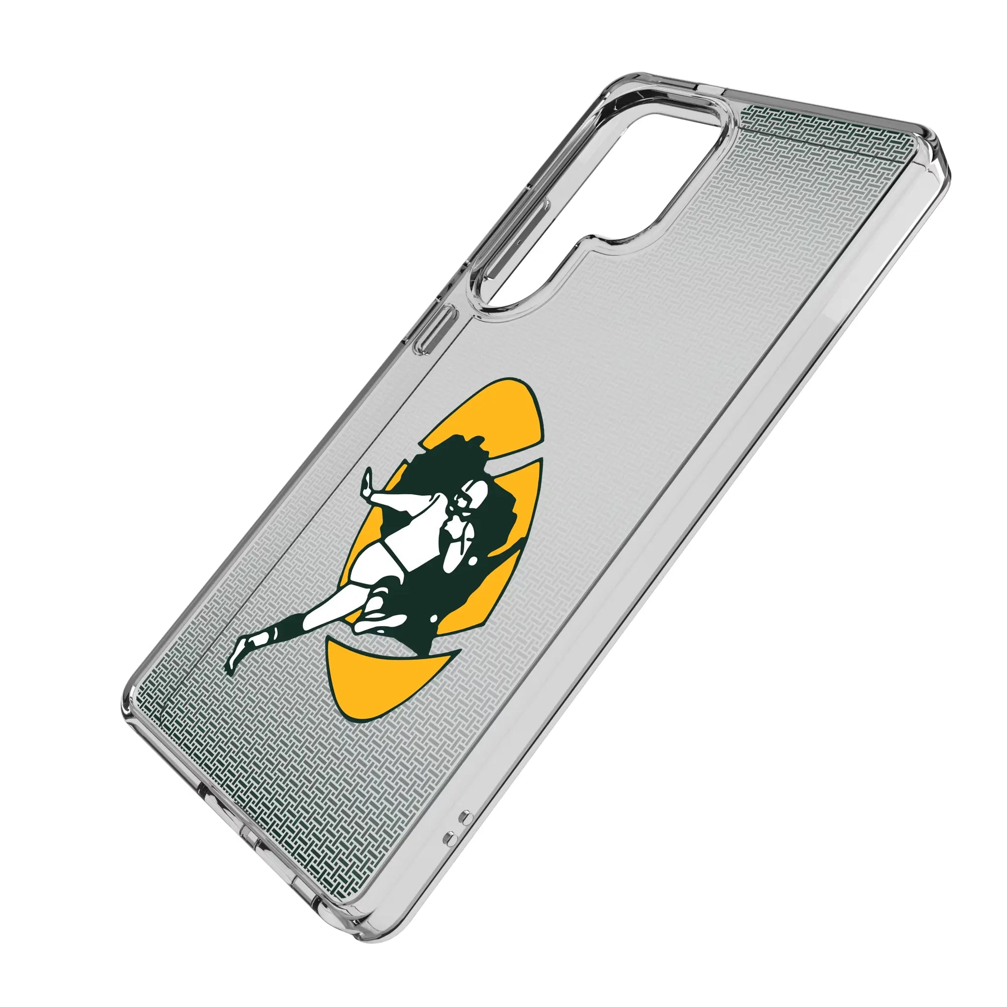 Green Bay Packers Historic Collection Linen Clear Phone Case for Samsung Galaxy