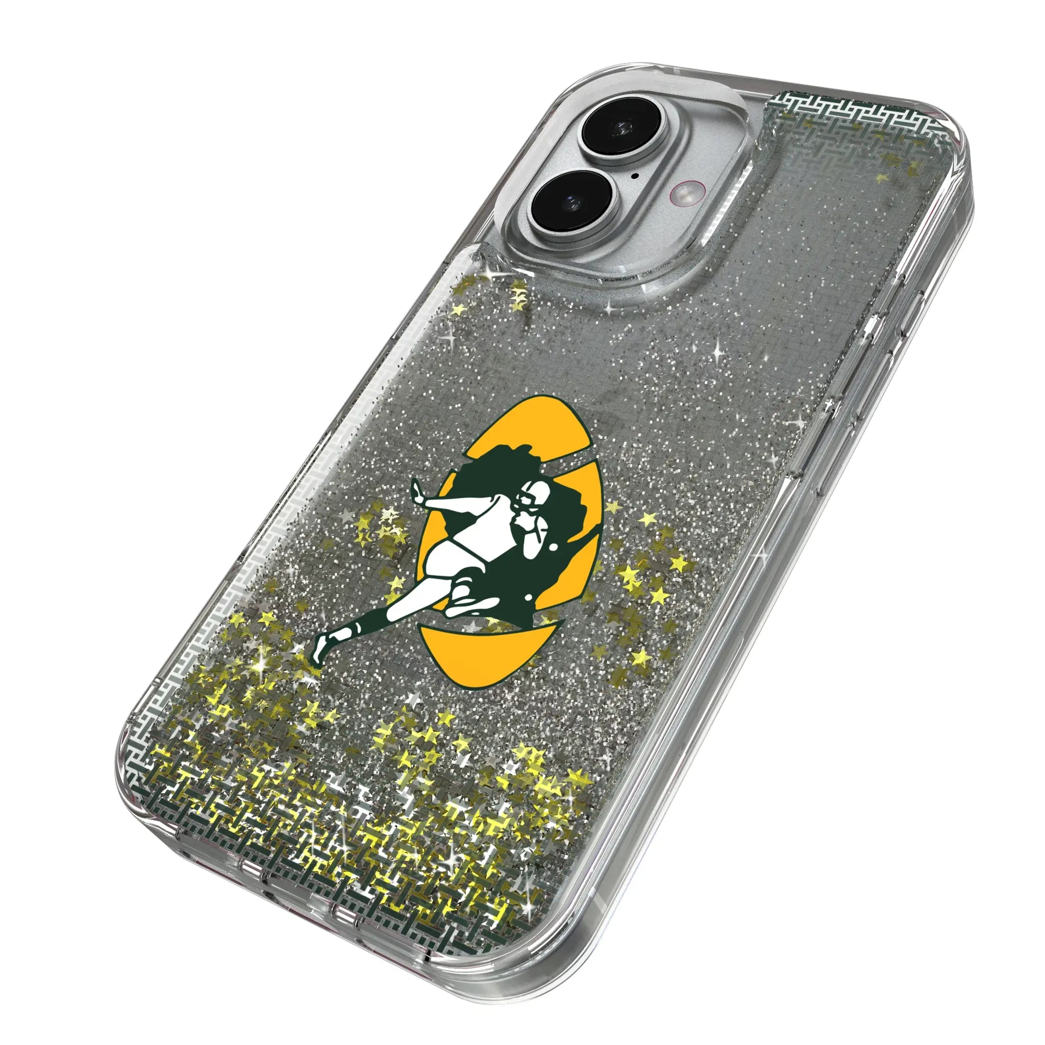 Green Bay Packers Historic Collection Linen Glitter Phone Case