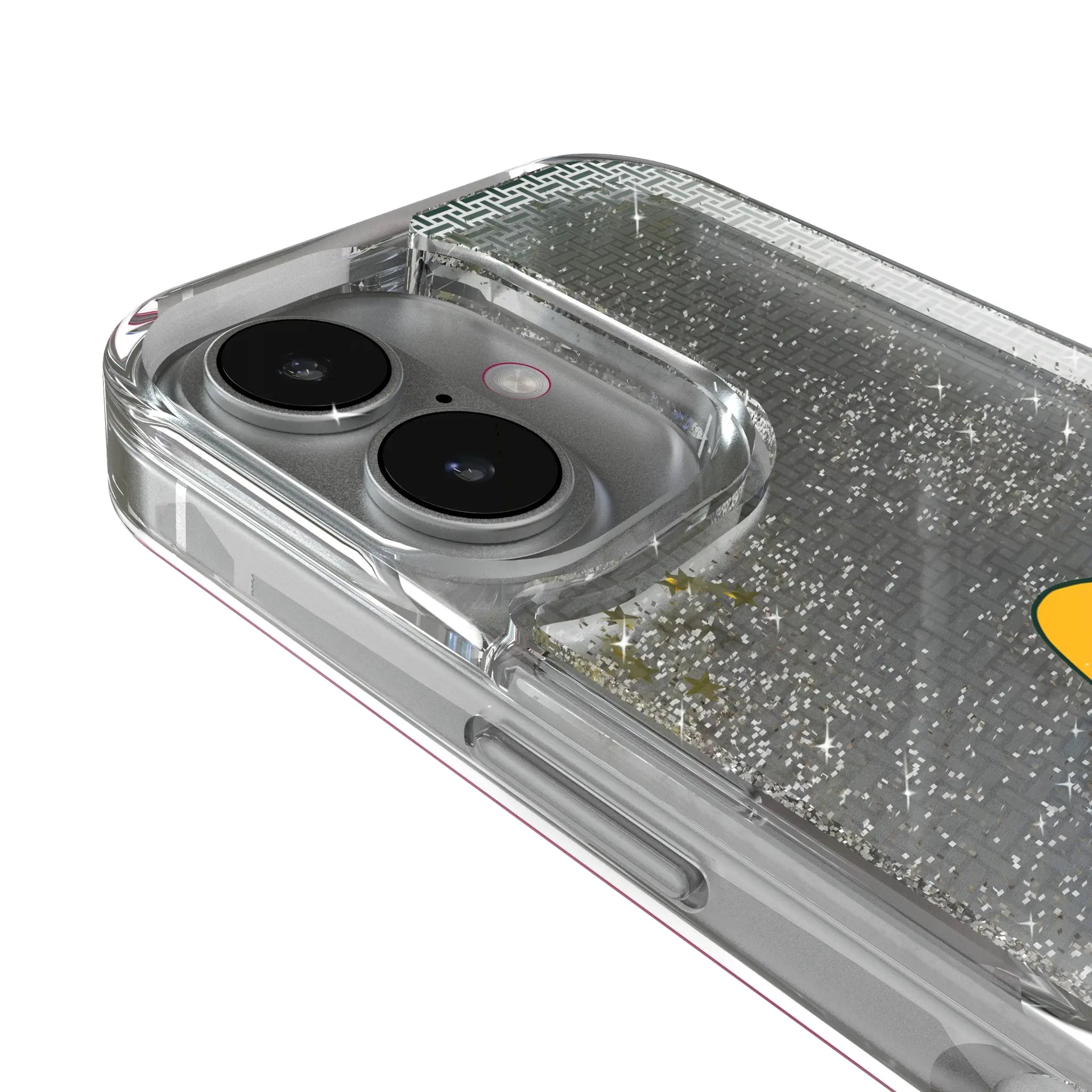 Green Bay Packers Historic Collection Linen Glitter Phone Case