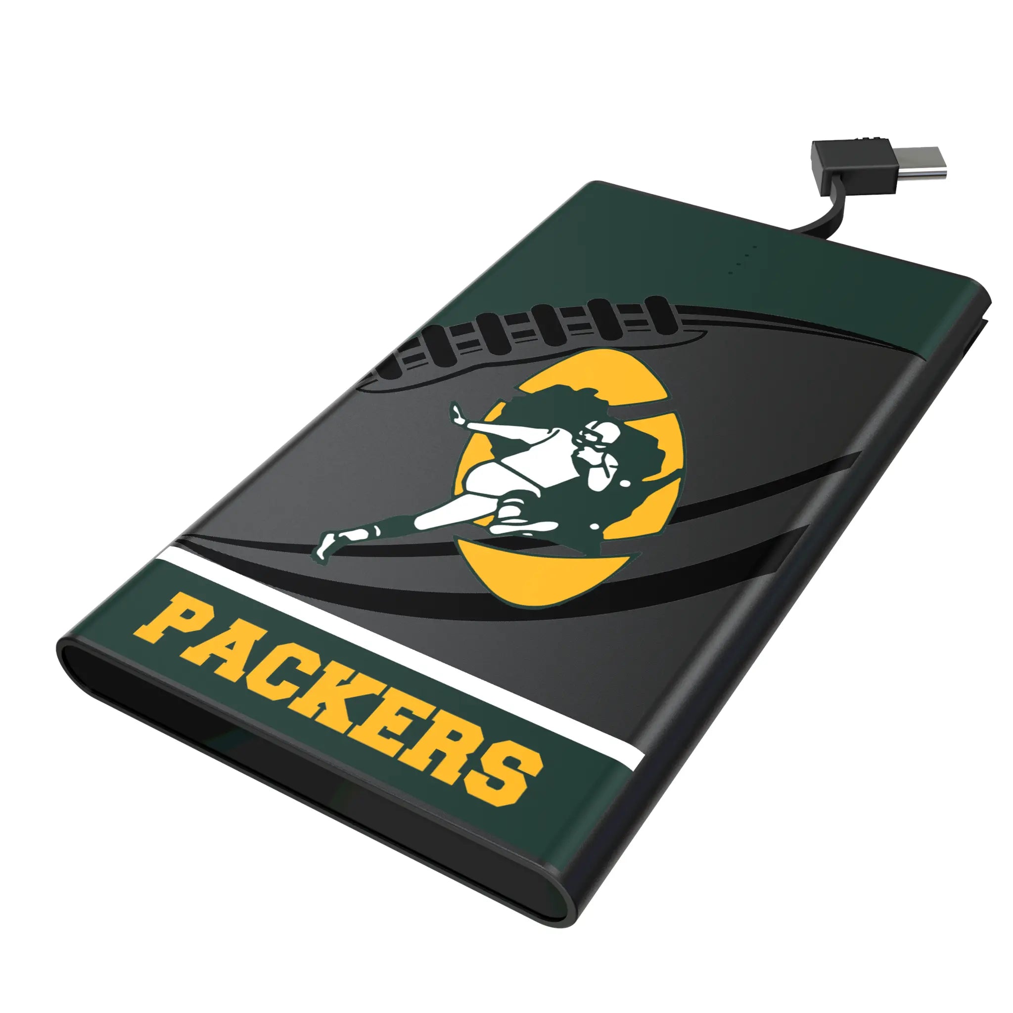 Green Bay Packers Historic Collection Passtime 5000mAh Flat Powerbank