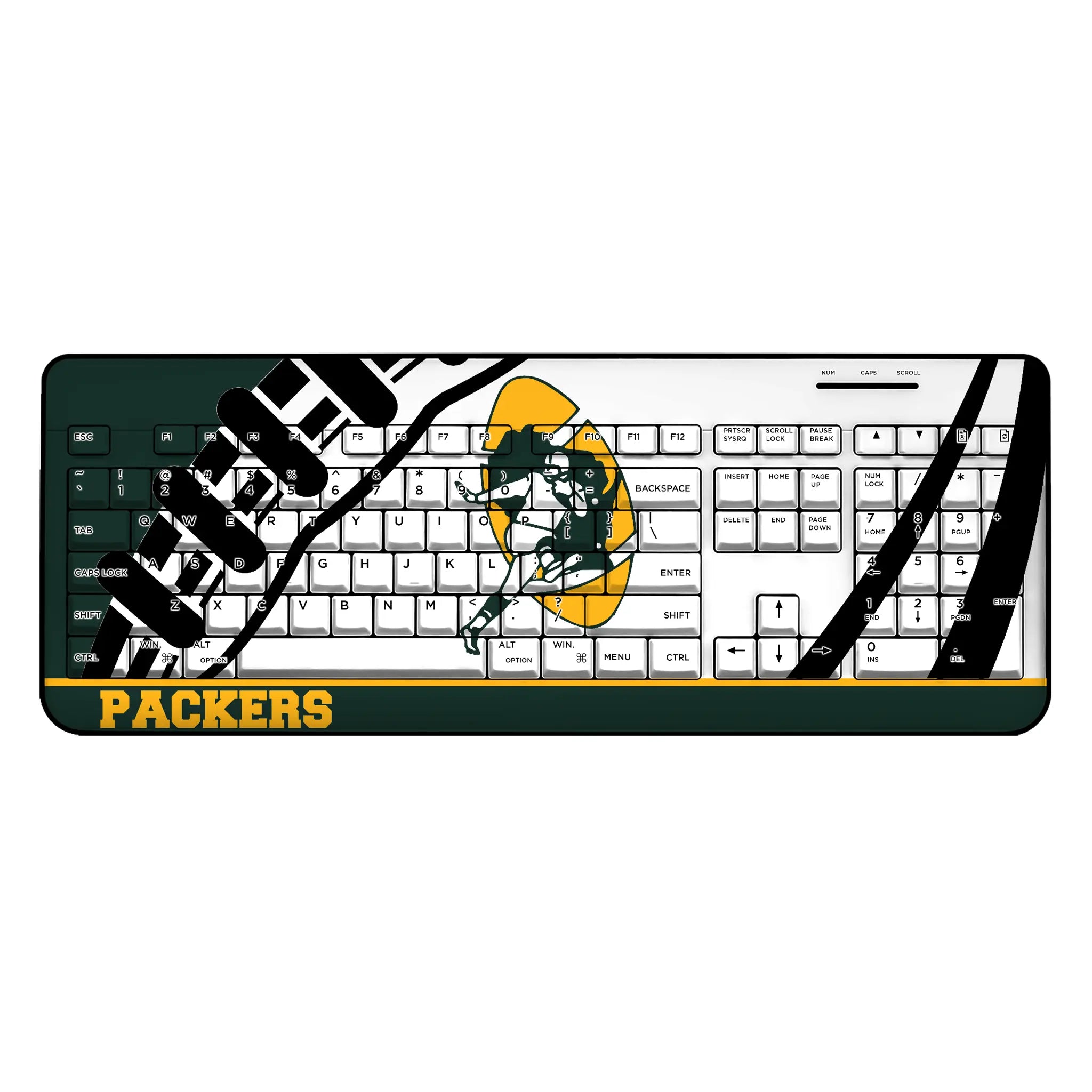 Green Bay Packers Historic Collection Passtime Wireless USB Keyboard