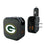 Green Bay Packers Linen 2 in 1 USB A/C Charger