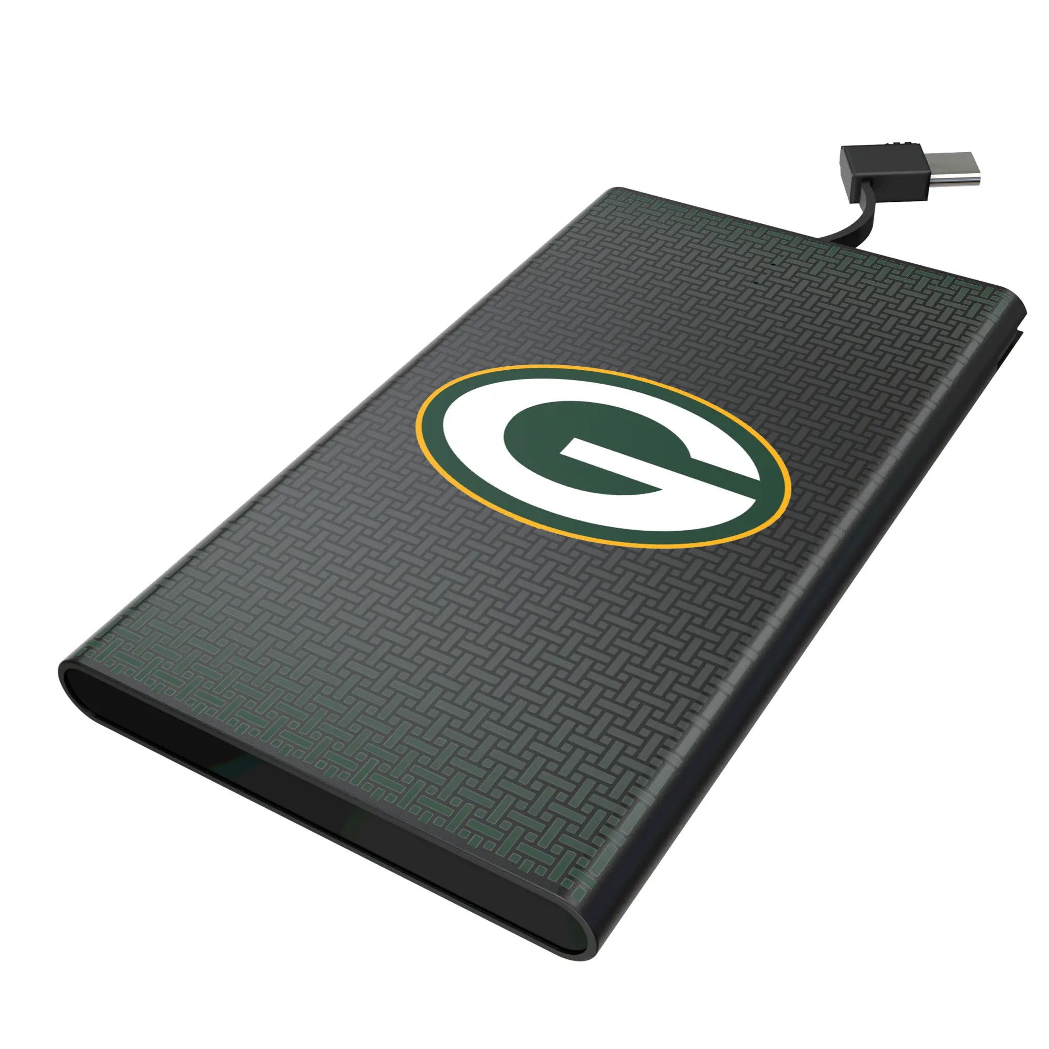 Green Bay Packers Linen 5000mAh Flat Powerbank