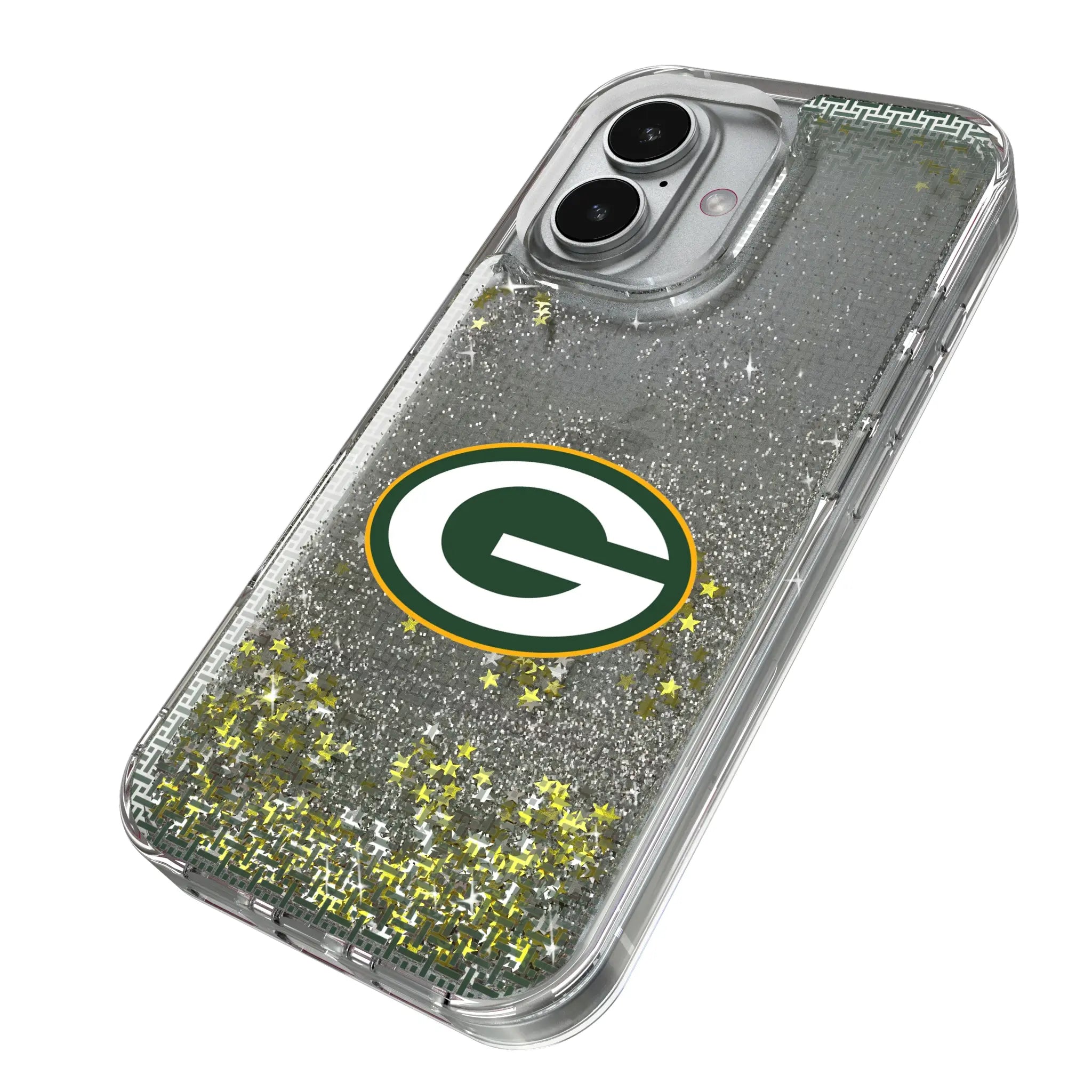 Green Bay Packers Linen Glitter Phone Case