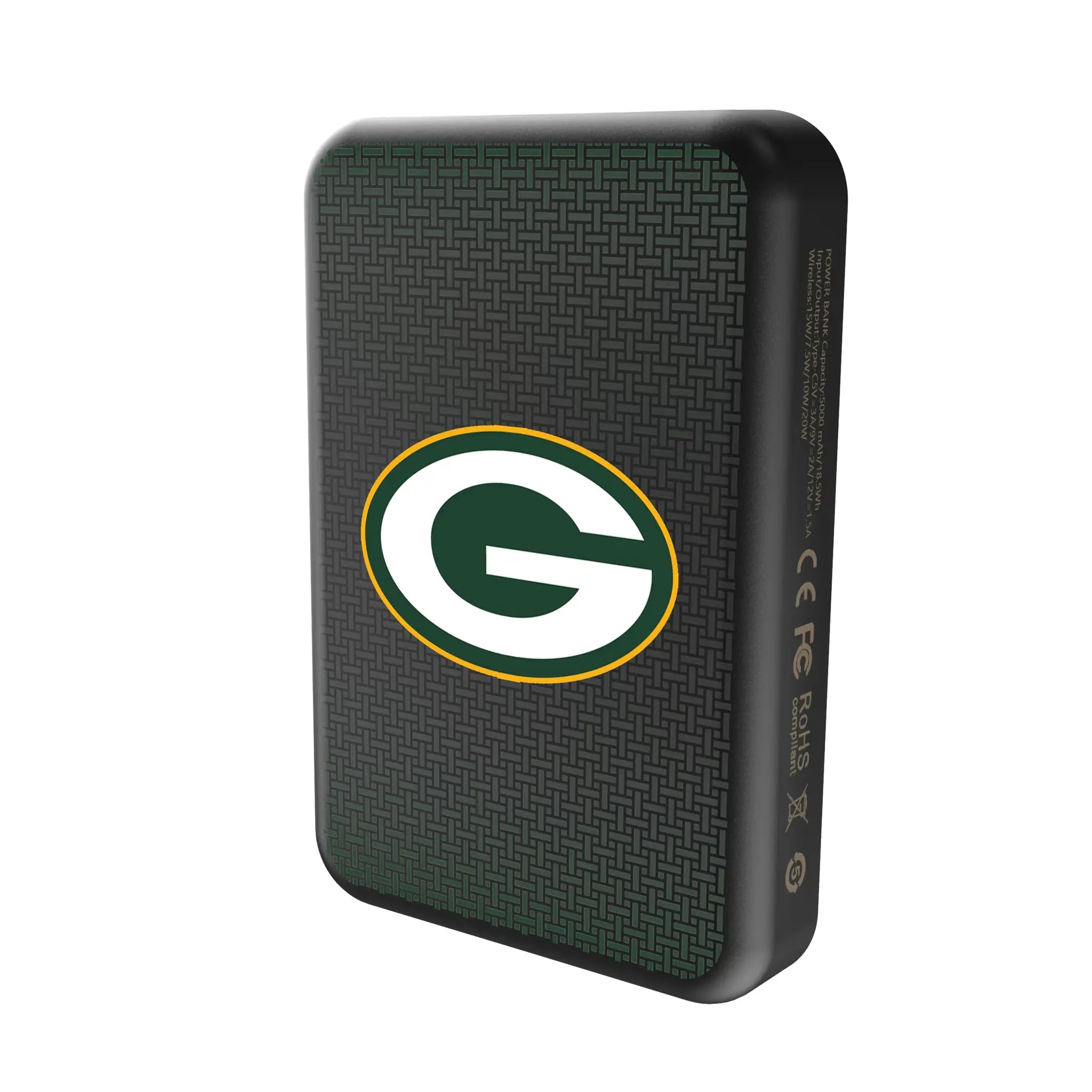 Green Bay Packers Linen Wireless Mag Power Bank