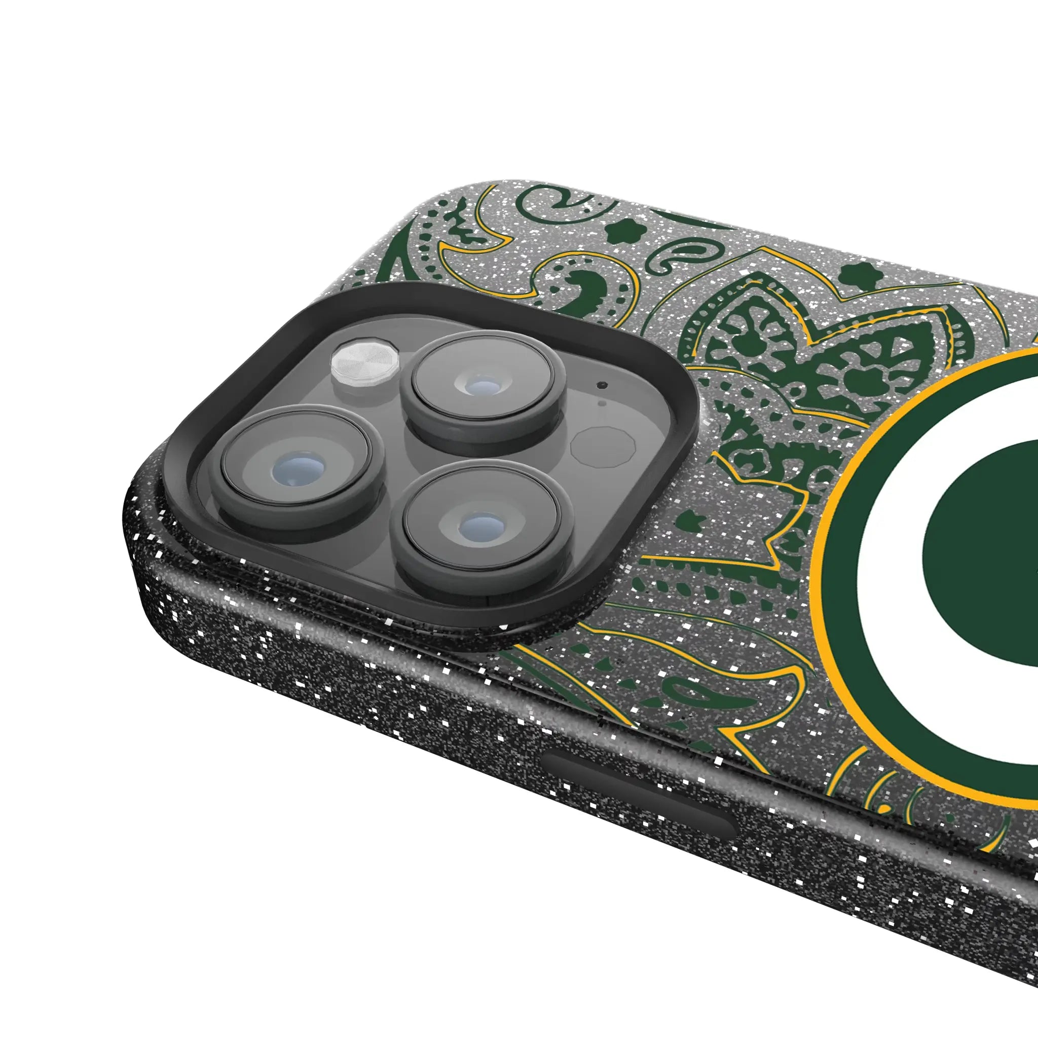Green Bay Packers Paisley Bling Phone Case