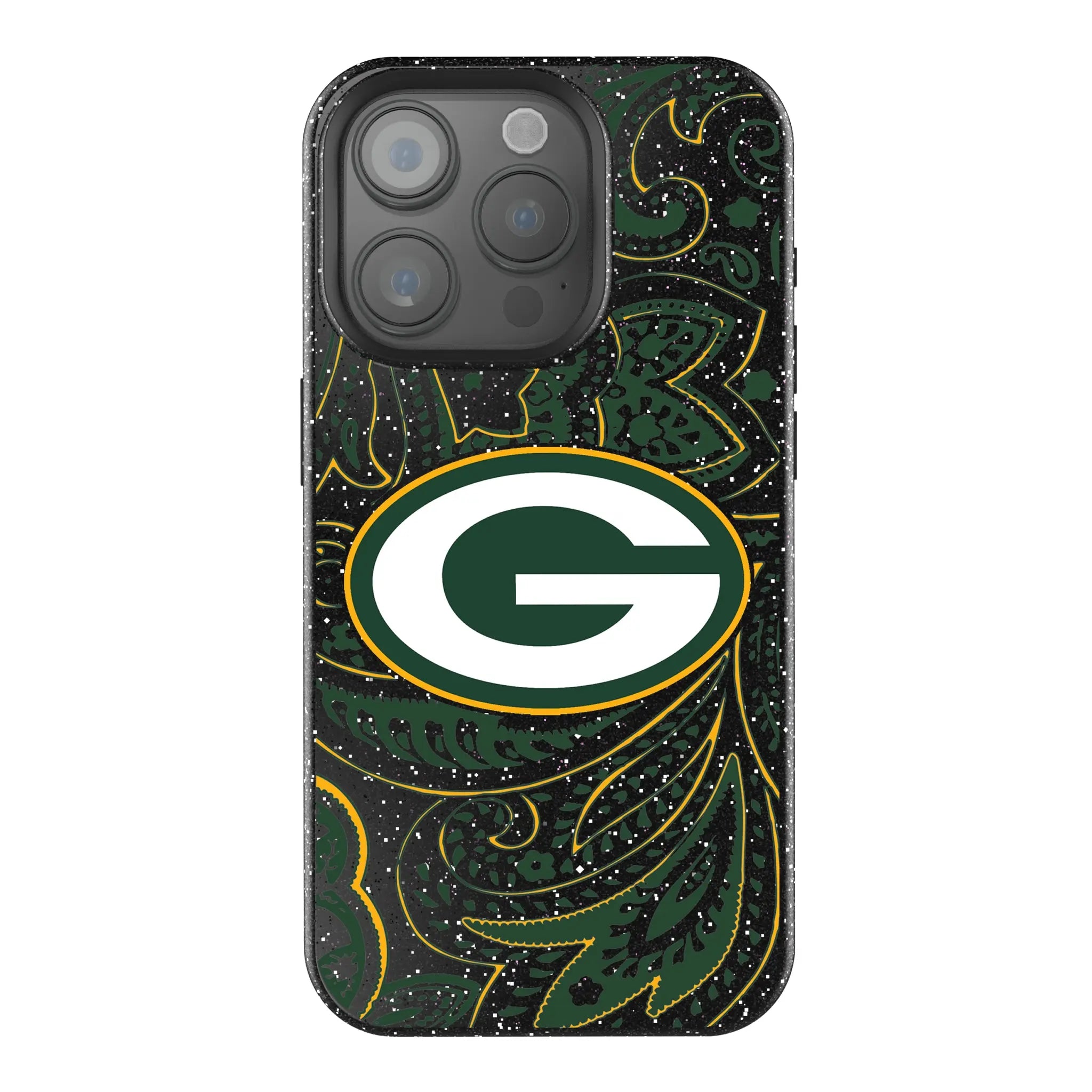 Green Bay Packers Paisley Bling Phone Case