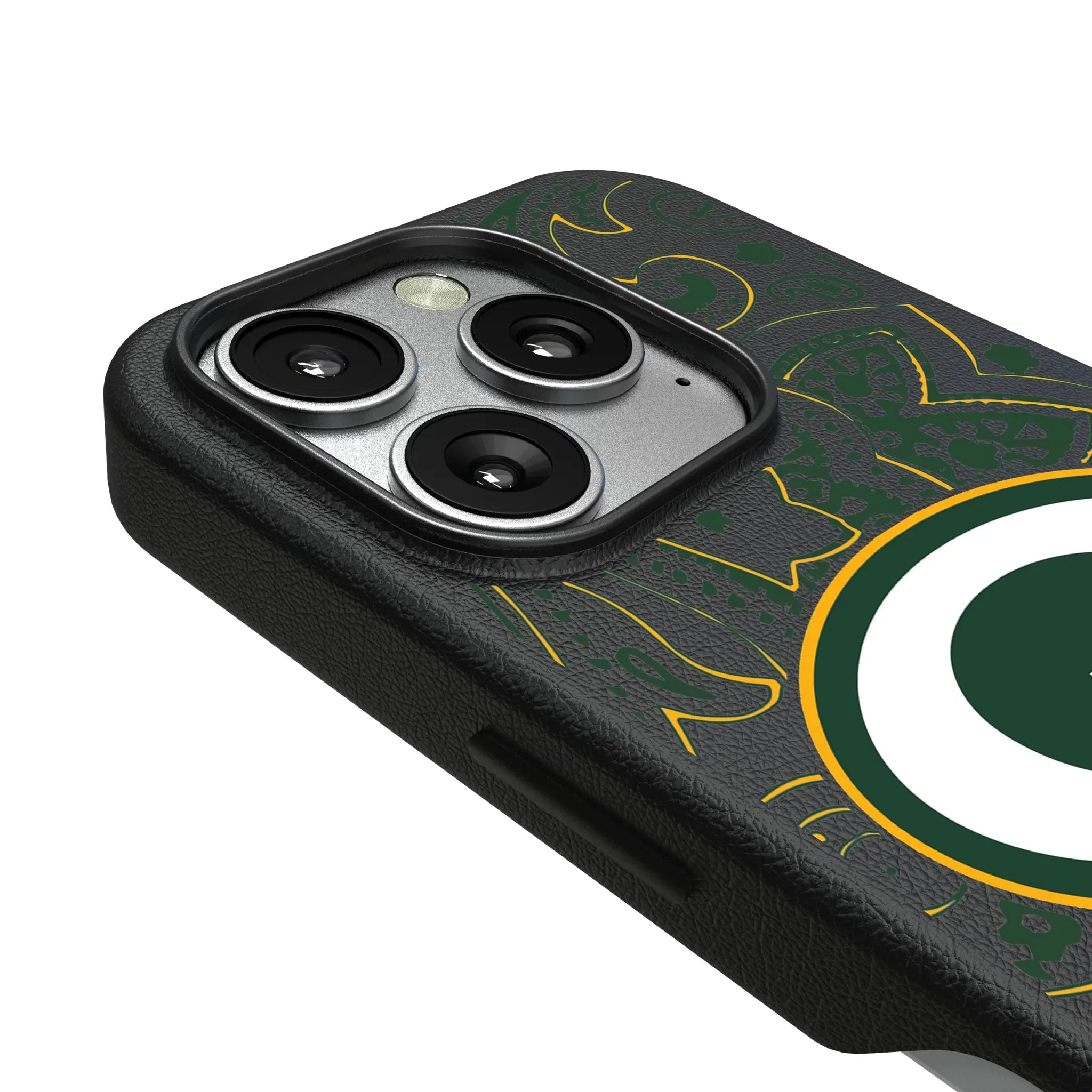 Green Bay Packers Paisley MagSafe Compatible Phone Case for Apple iPhone