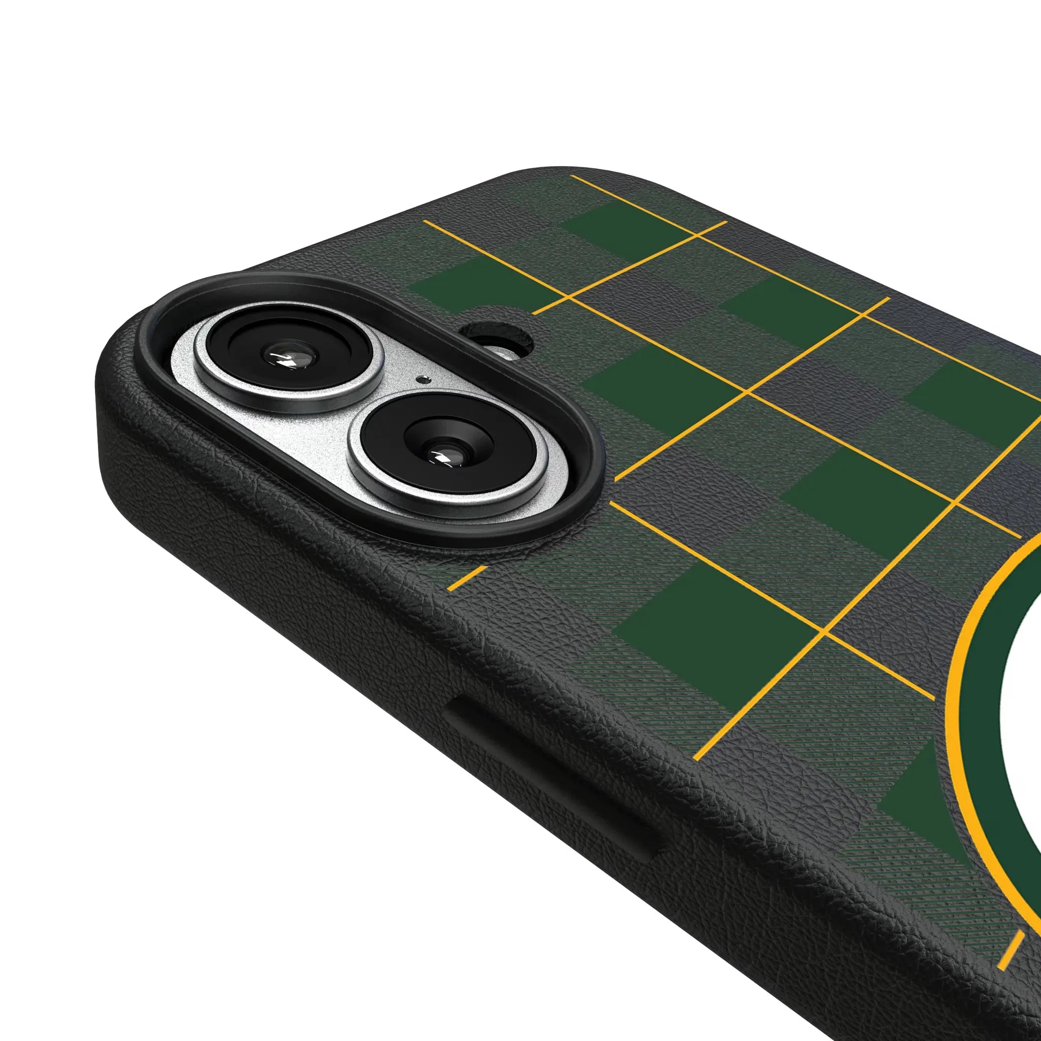 Green Bay Packers Plaid MagSafe Compatible Phone Case for Apple iPhone
