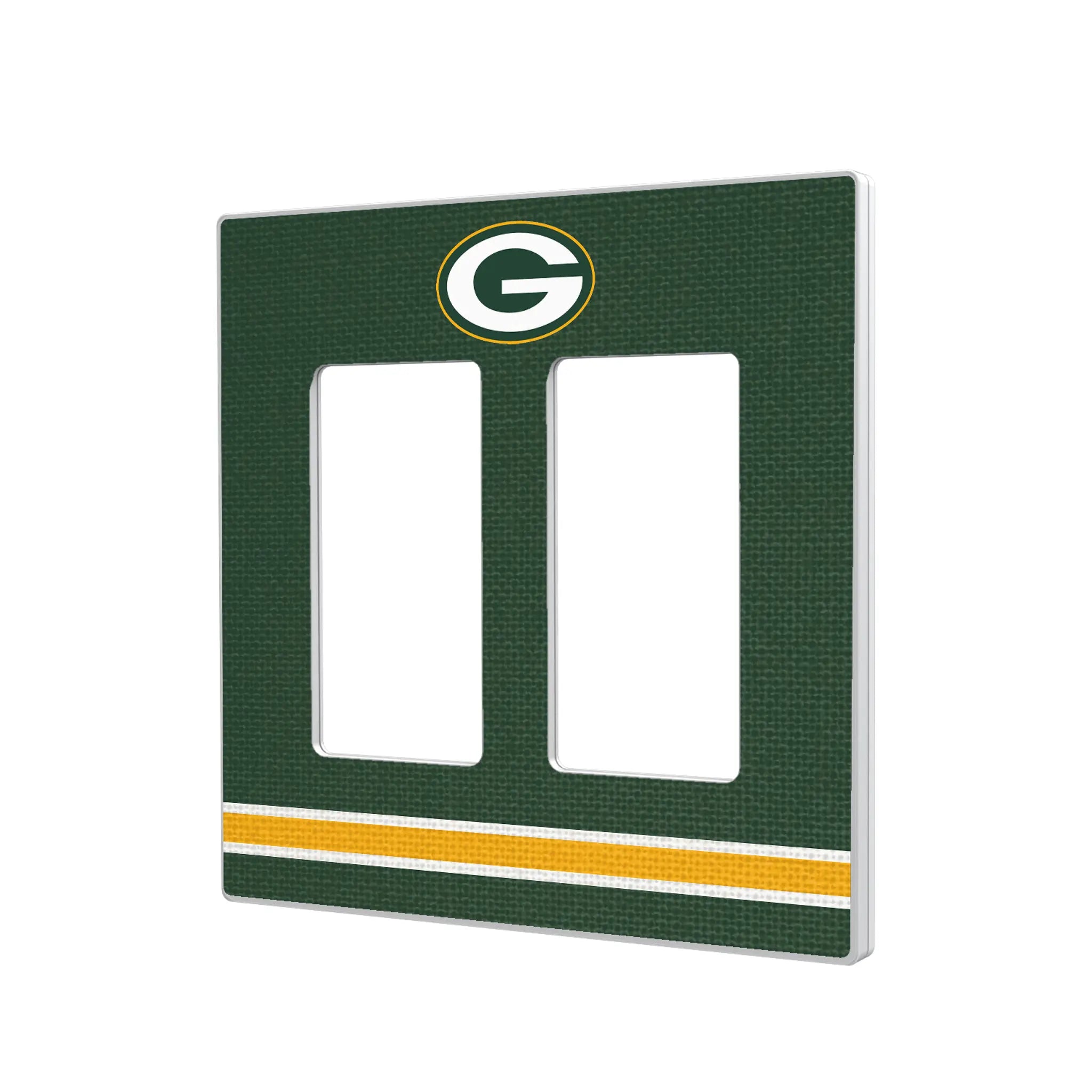 Green Bay Packers Stripe Hidden-Screw Light Switch Plate