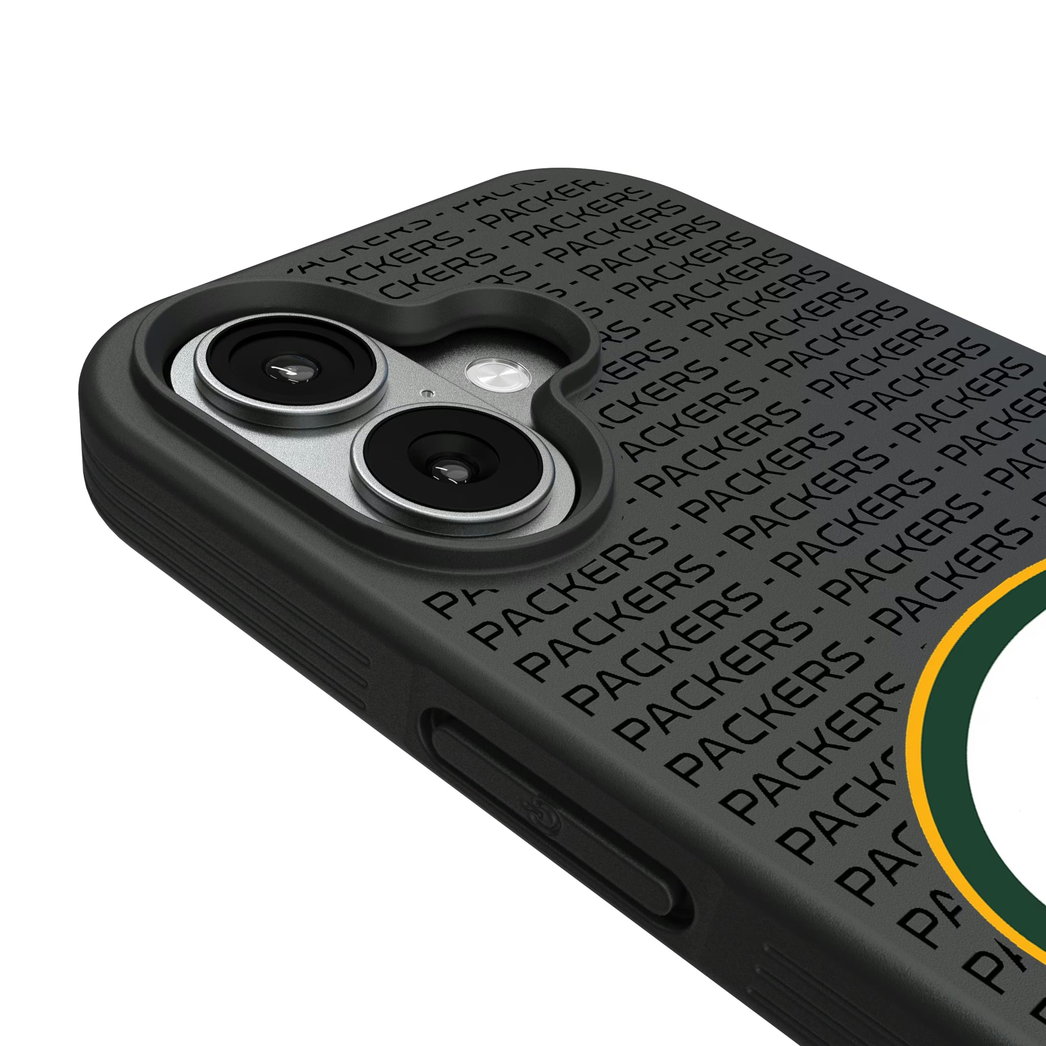 Green Bay Packers Text Backdrop Bump Phone Case - Sports Gifts, Sports Memorabilia, Sports Collectibles, Fan Shop