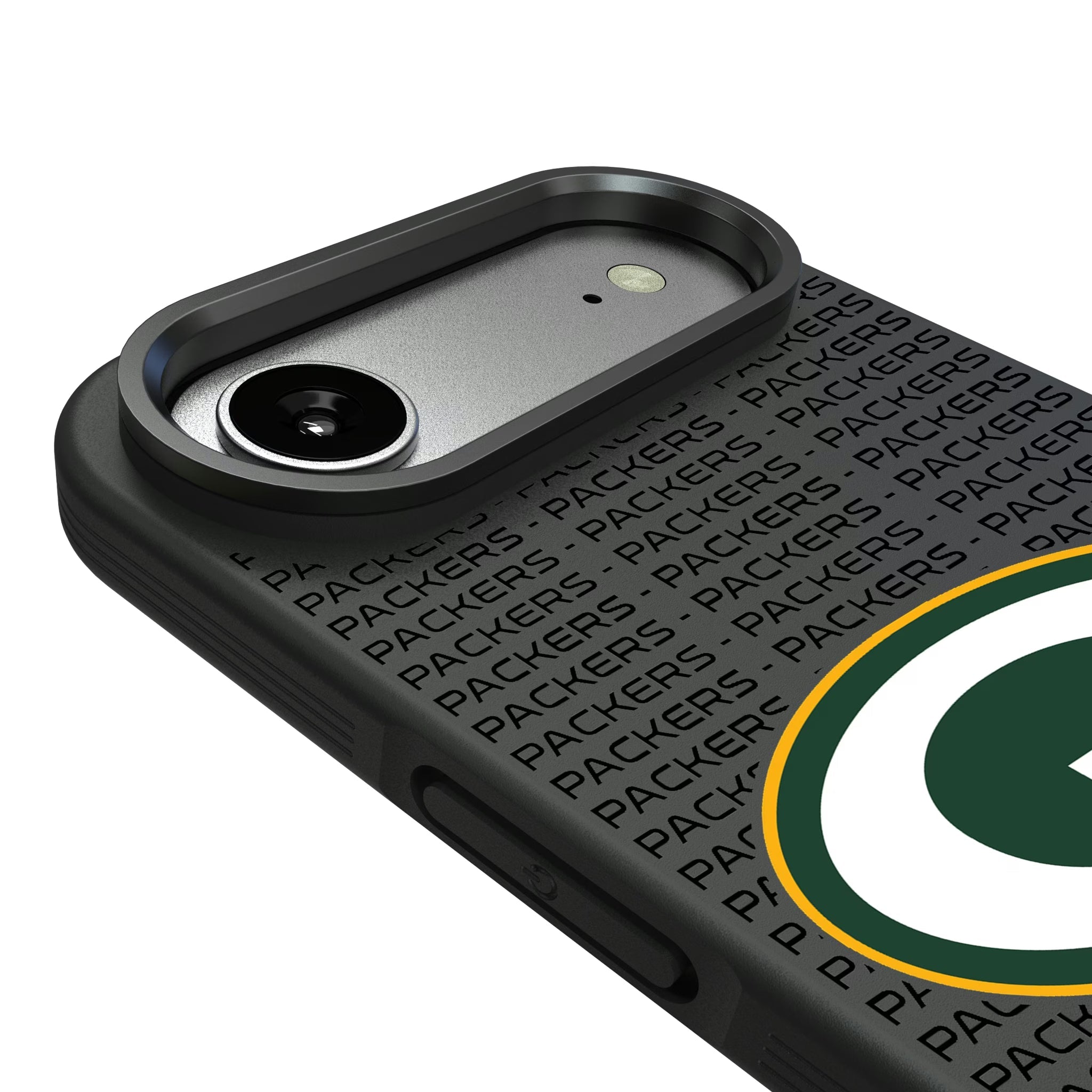 Green Bay Packers Text Backdrop Bump Phone Case - Sports Gifts, Sports Memorabilia, Sports Collectibles, Fan Shop