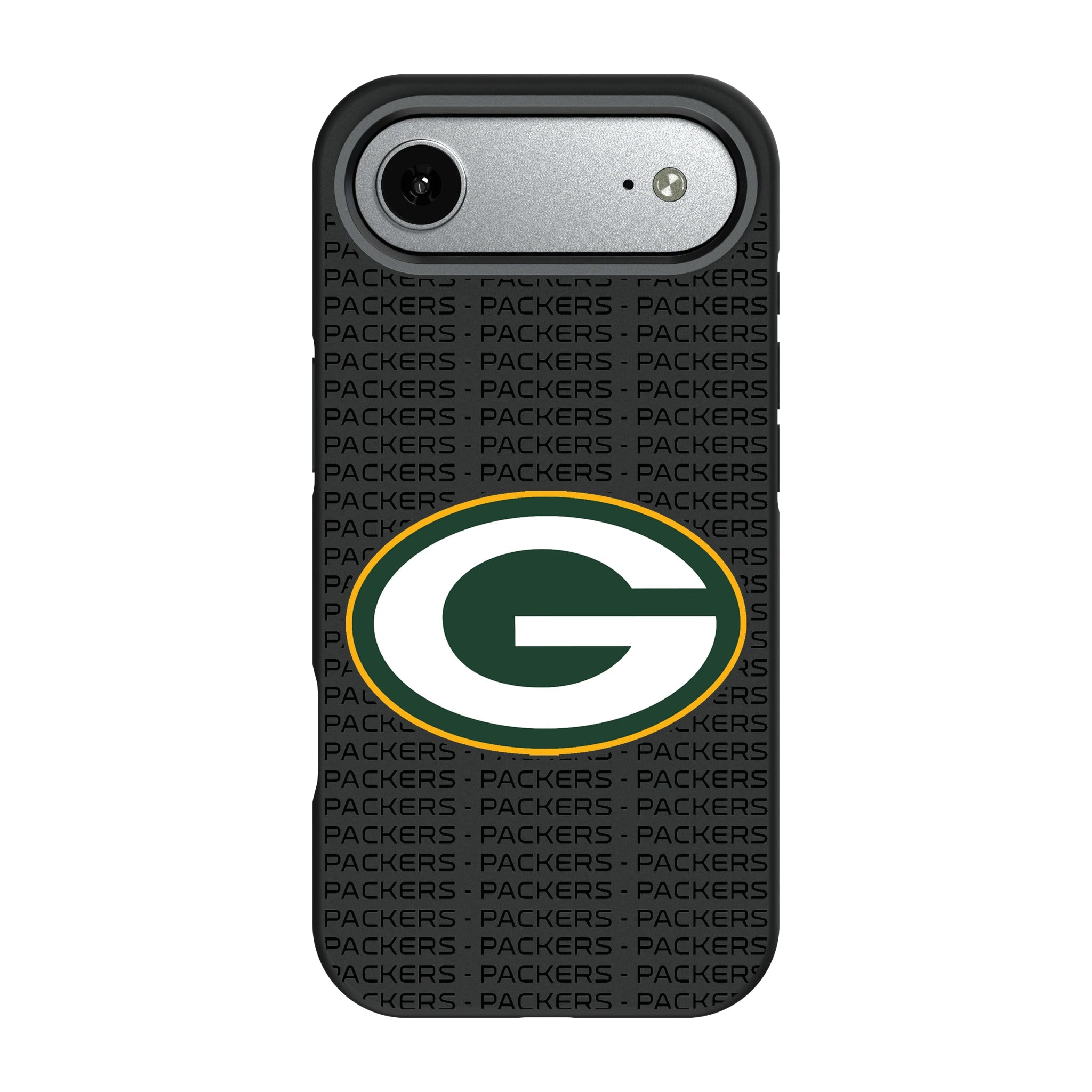 Green Bay Packers Text Backdrop Bump Phone Case - Sports Gifts, Sports Memorabilia, Sports Collectibles, Fan Shop
