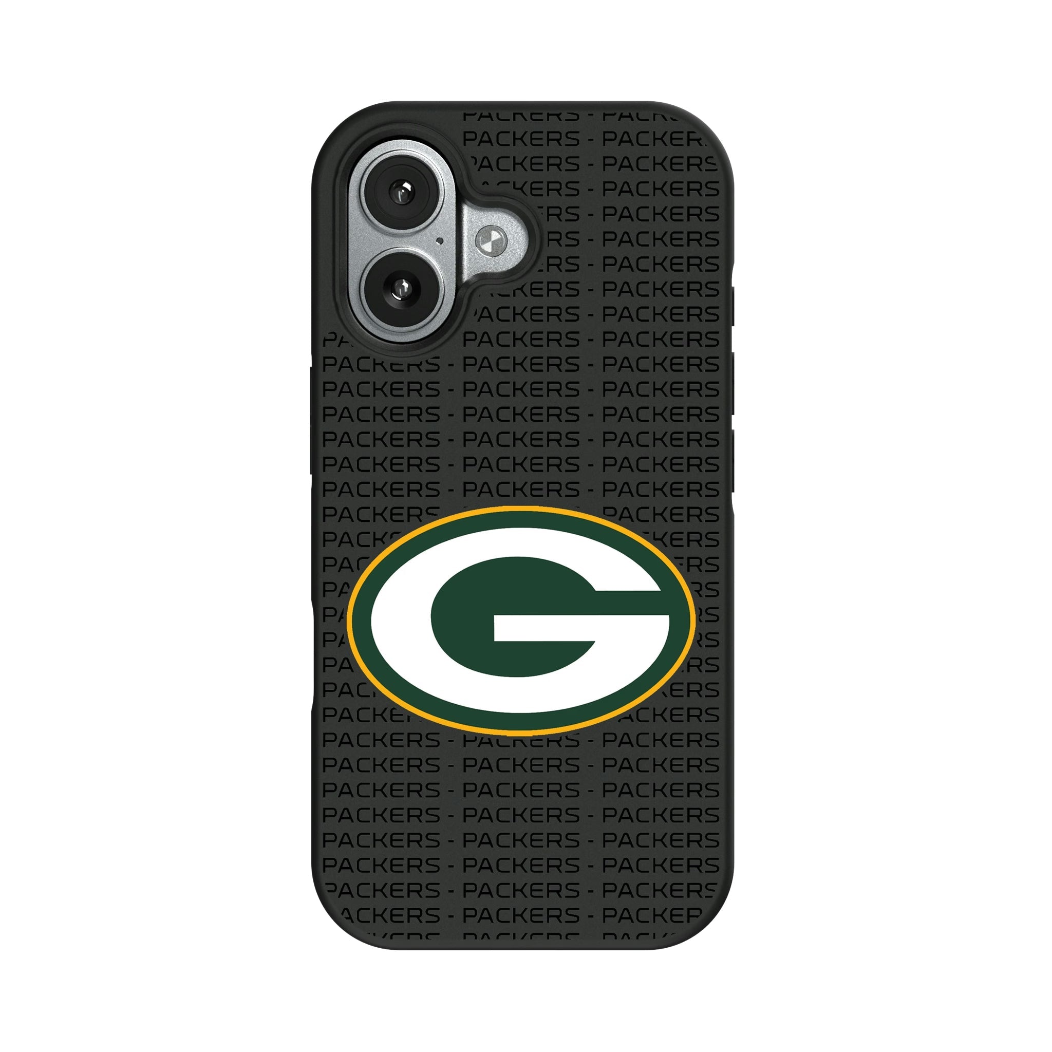 Green Bay Packers Text Backdrop Bump Phone Case - Sports Gifts, Sports Memorabilia, Sports Collectibles, Fan Shop