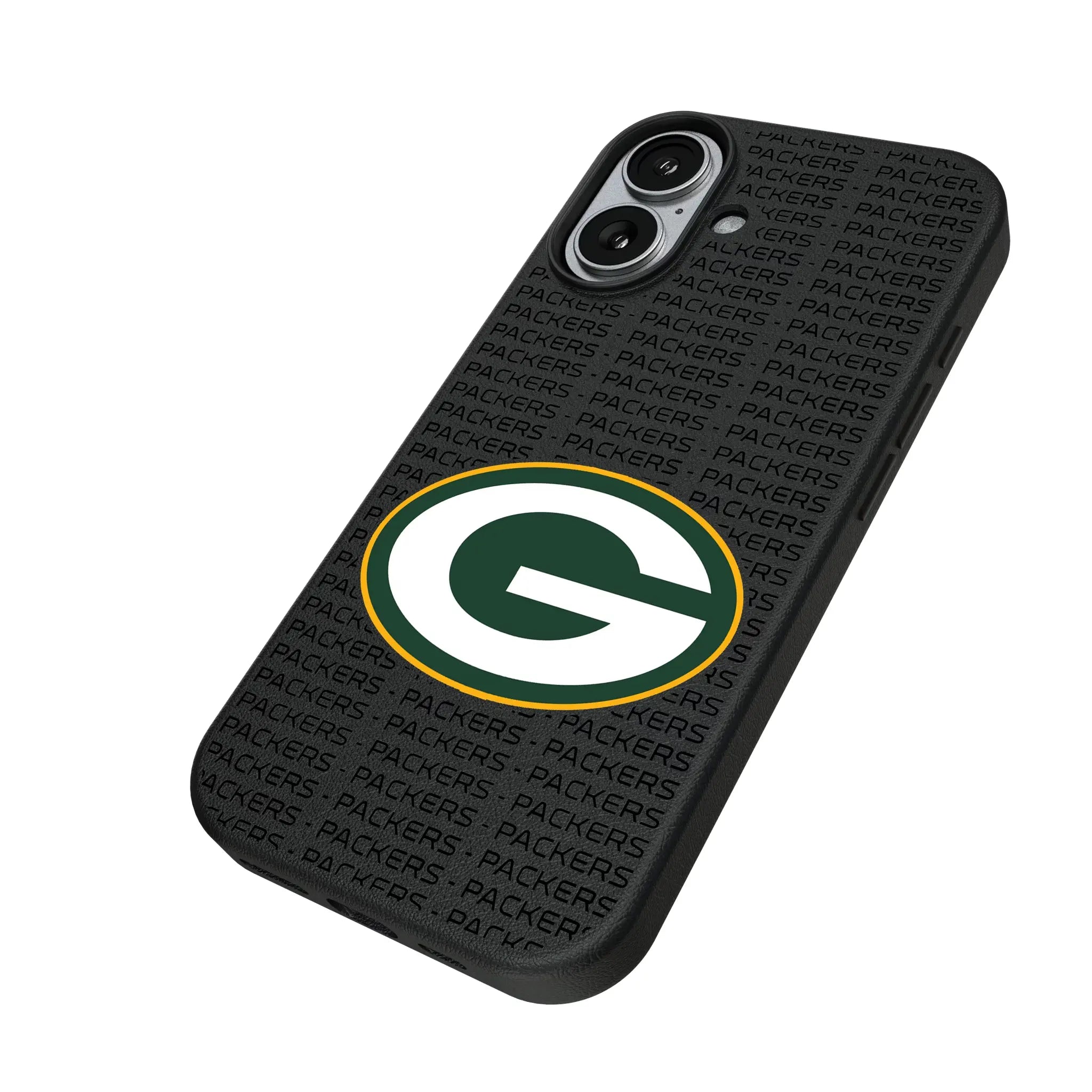 Green Bay Packers Text Backdrop MagSafe Compatible Phone Case for Apple iPhone