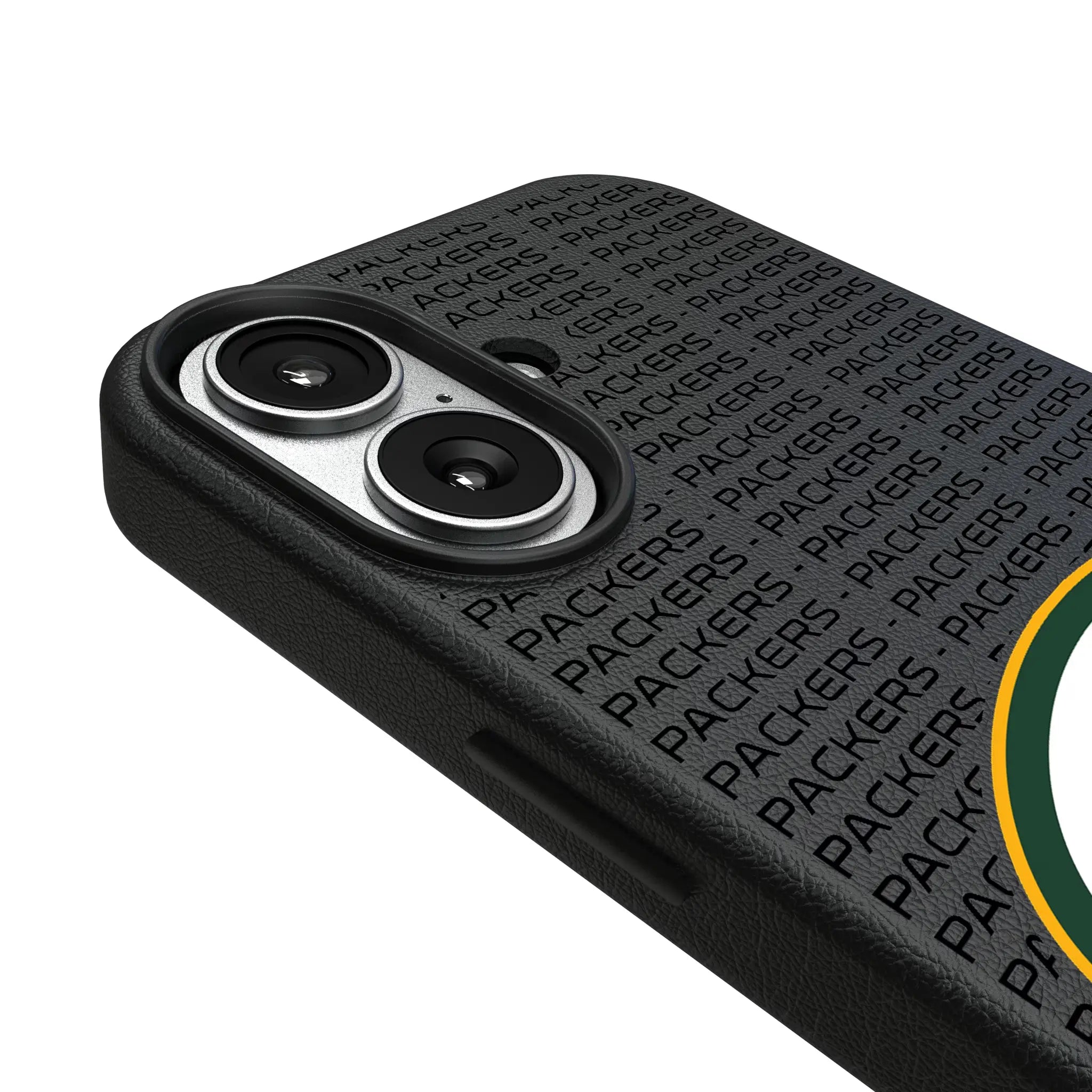 Green Bay Packers Text Backdrop MagSafe Compatible Phone Case for Apple iPhone