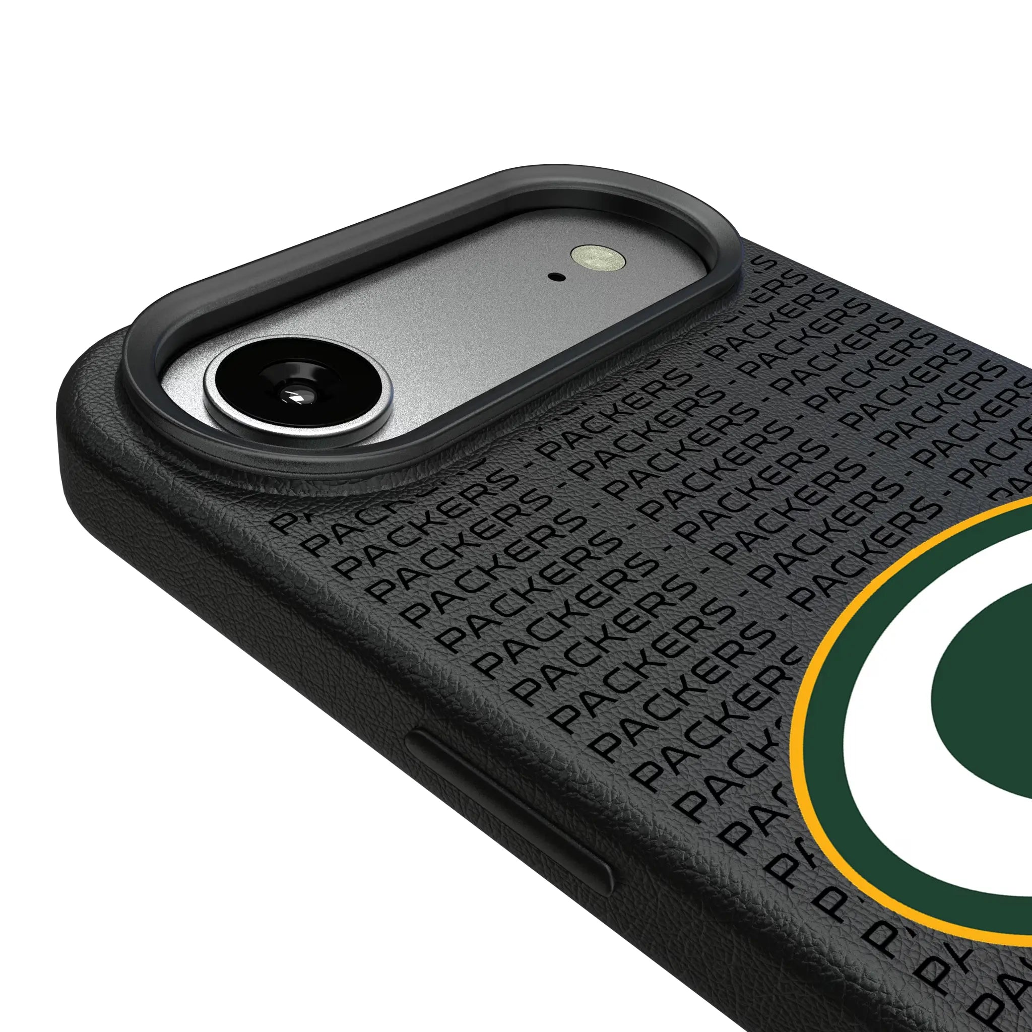 Green Bay Packers Text Backdrop MagSafe Compatible Phone Case for Apple iPhone