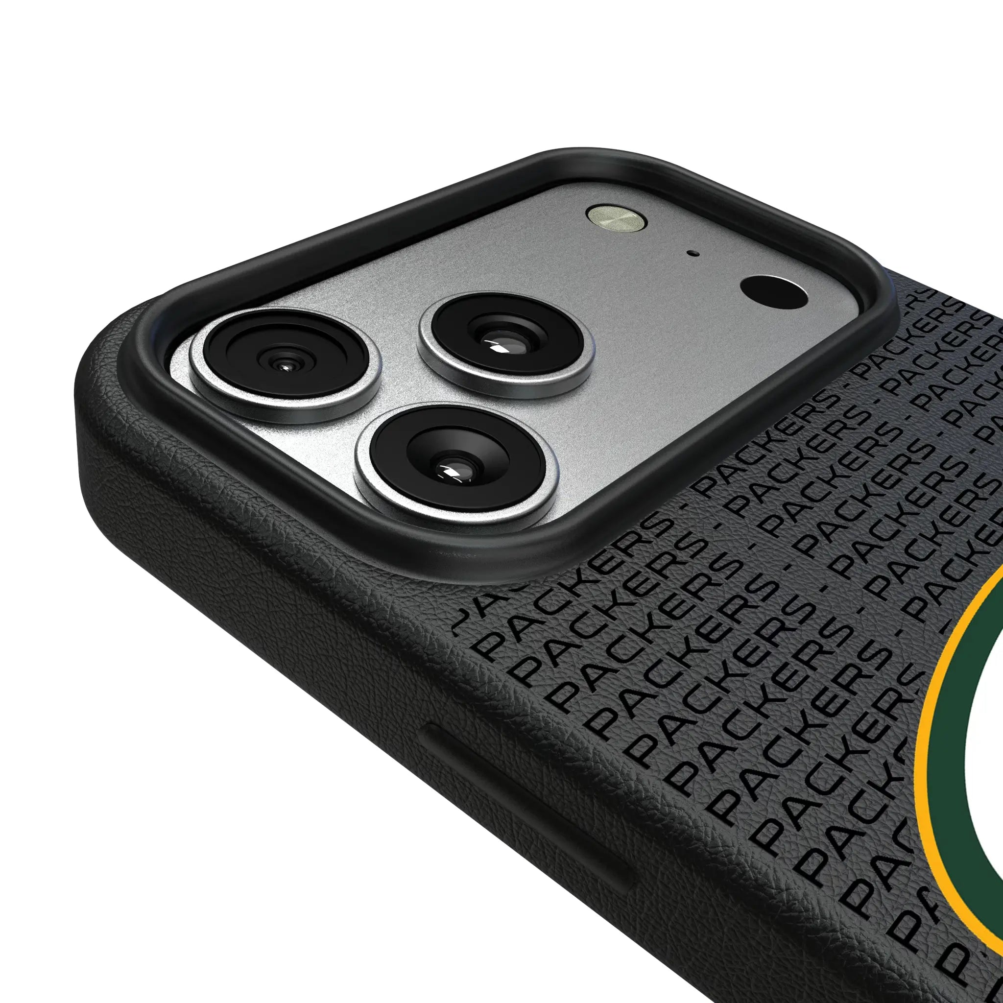 Green Bay Packers Text Backdrop MagSafe Compatible Phone Case for Apple iPhone