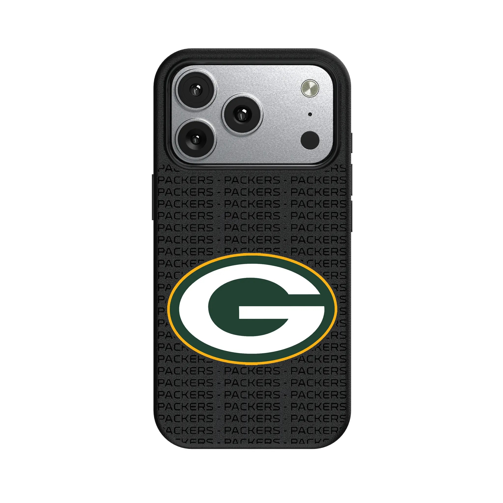 Green Bay Packers Text Backdrop MagSafe Compatible Phone Case for Apple iPhone