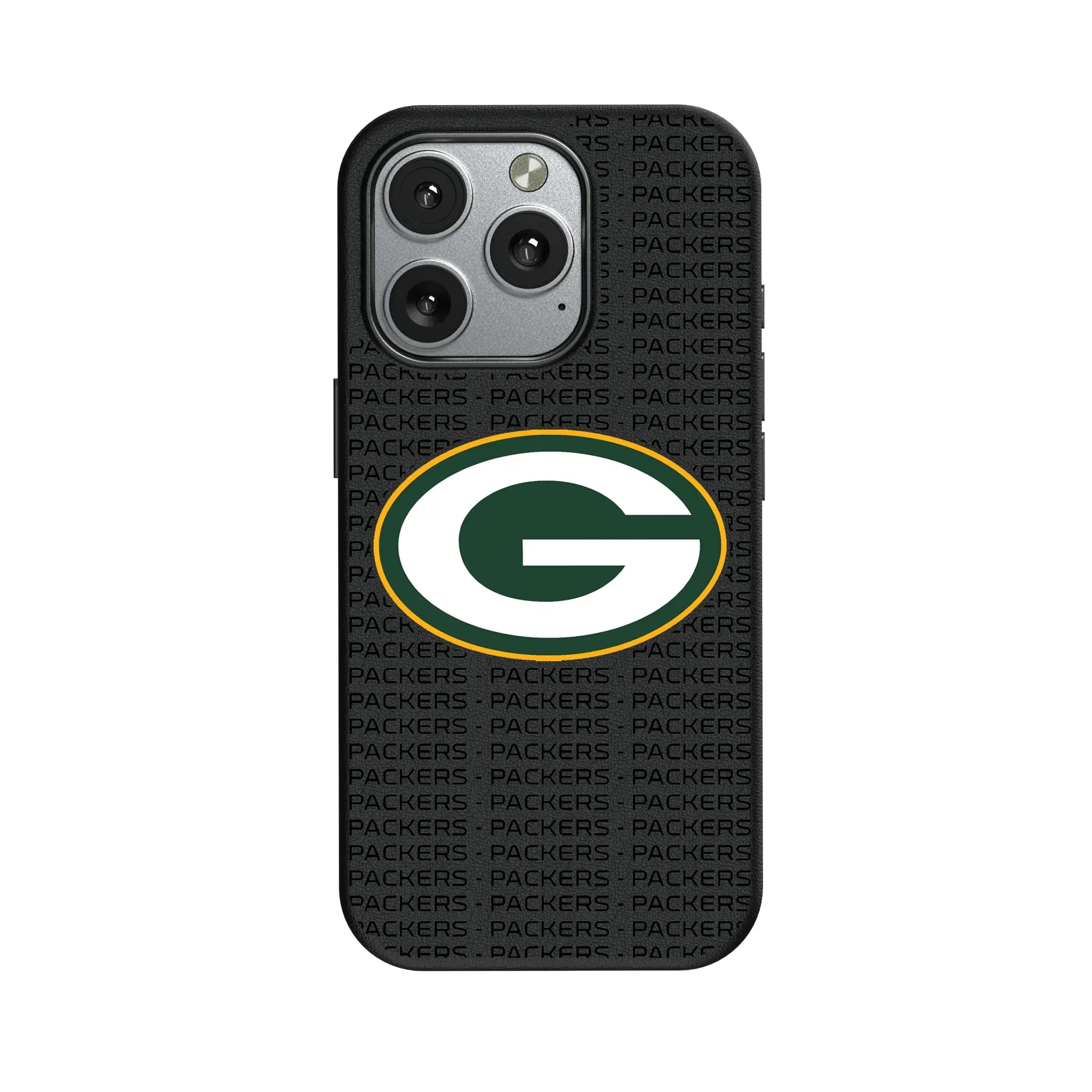 Green Bay Packers Text Backdrop MagSafe Compatible Phone Case for Apple iPhone