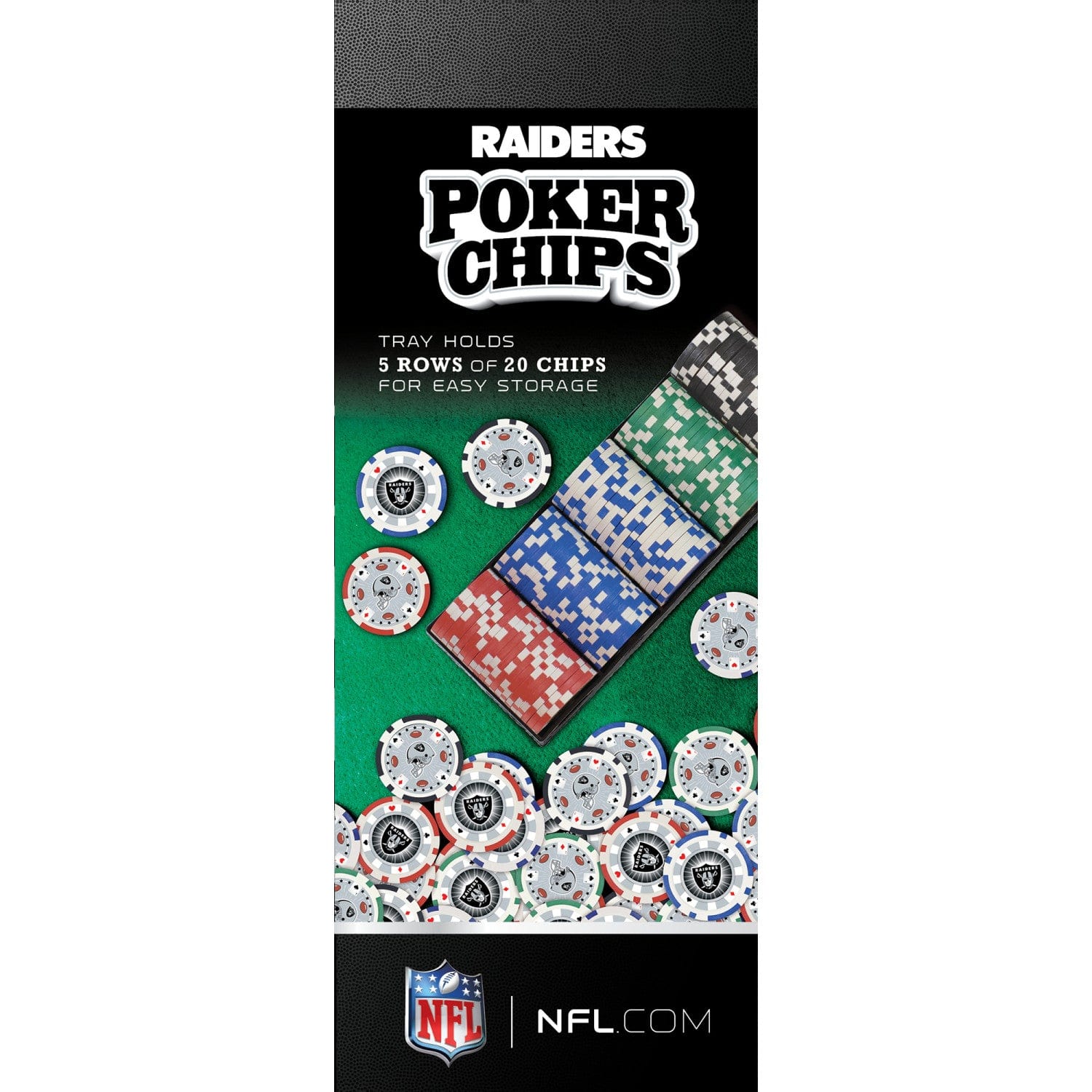 Las Vegas Raiders 100-Piece Poker Chip Set