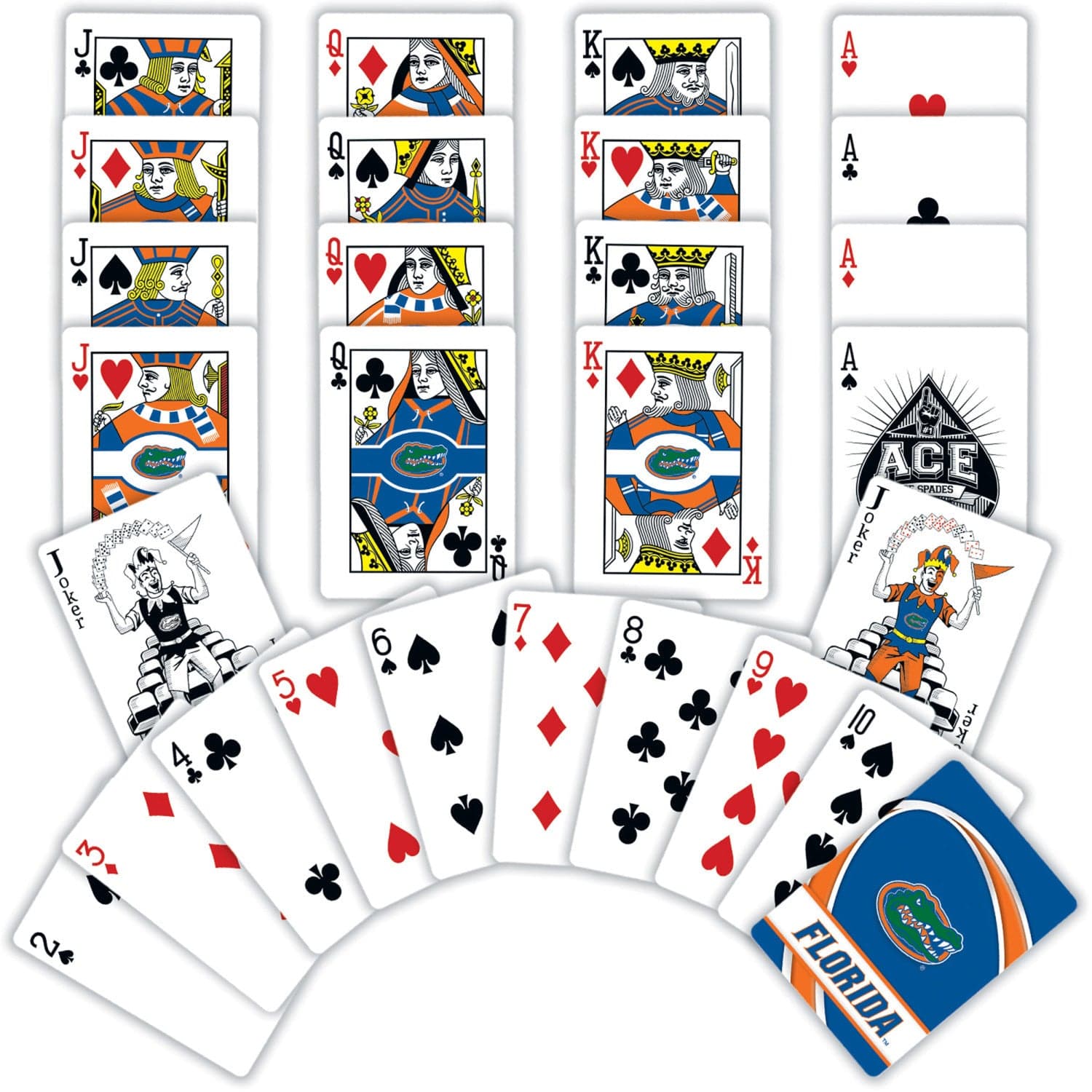 Florida Gators 54-Card Deck Playing Cards - Sports Gifts, Sports Memorabilia, Sports Collectibles, Fan Shop