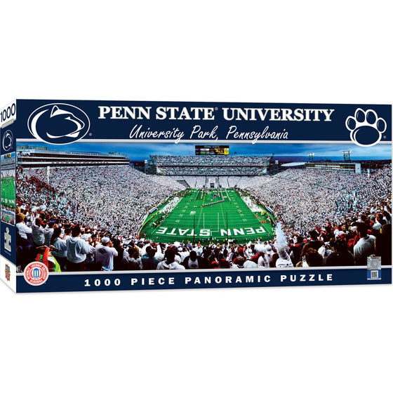 Penn State Nittany Lions - 1000 Piece Panoramic Jigsaw Puzzle - End View - 757 Sports Collectibles