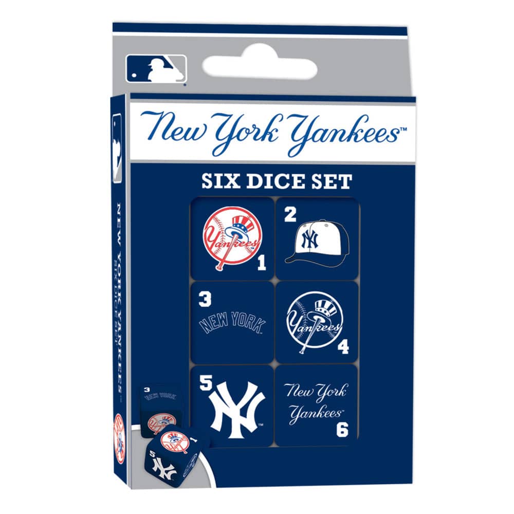 New York Yankees Official MLB Dice Set - Sports Gifts, Sports Memorabilia, Sports Collectibles, Fan Shop
